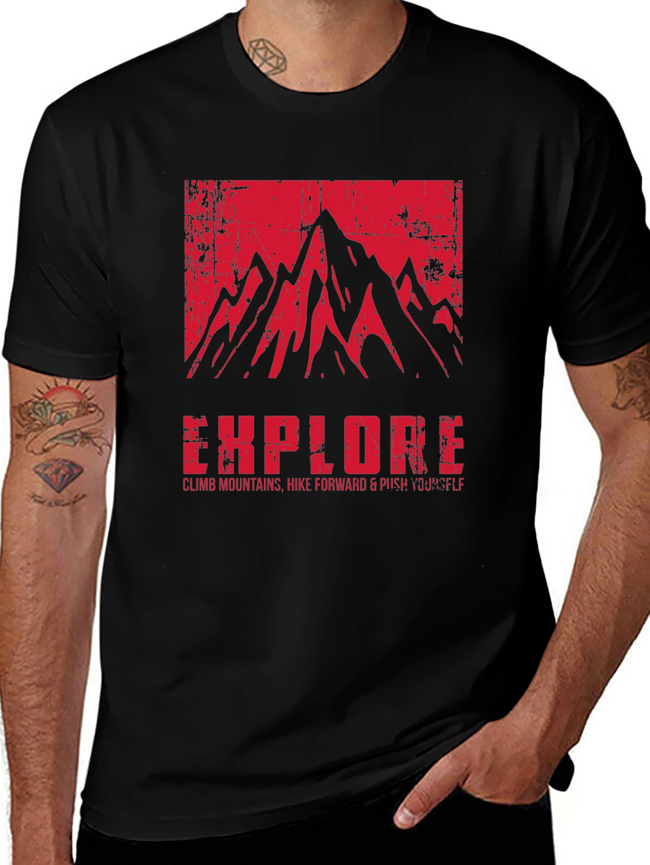 Variant 9 of Explore Mountain Graphic T-Shirt - Adventure Ready
