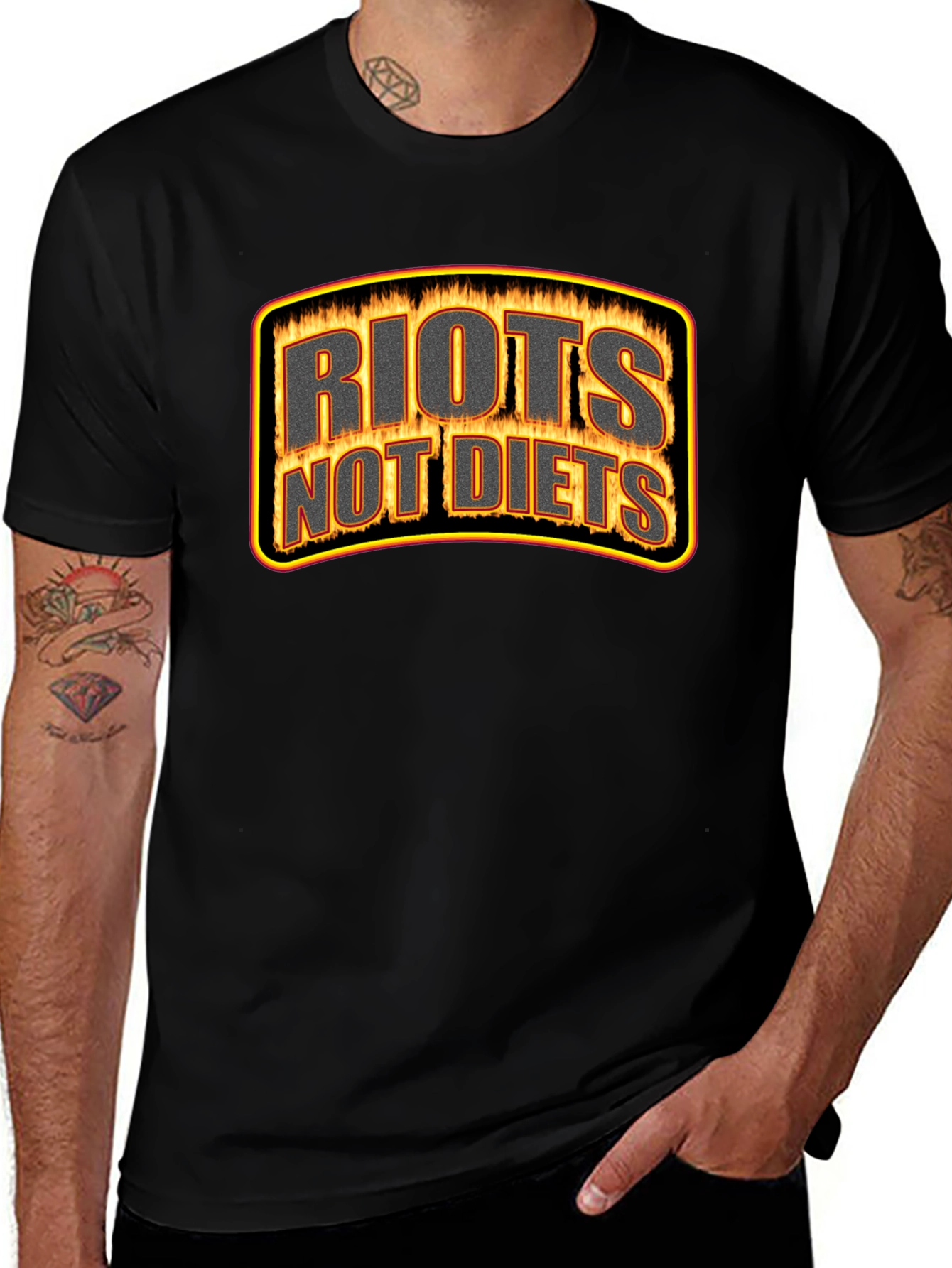 Variant 11 of Riots Not Diets Graphic T-Shirt