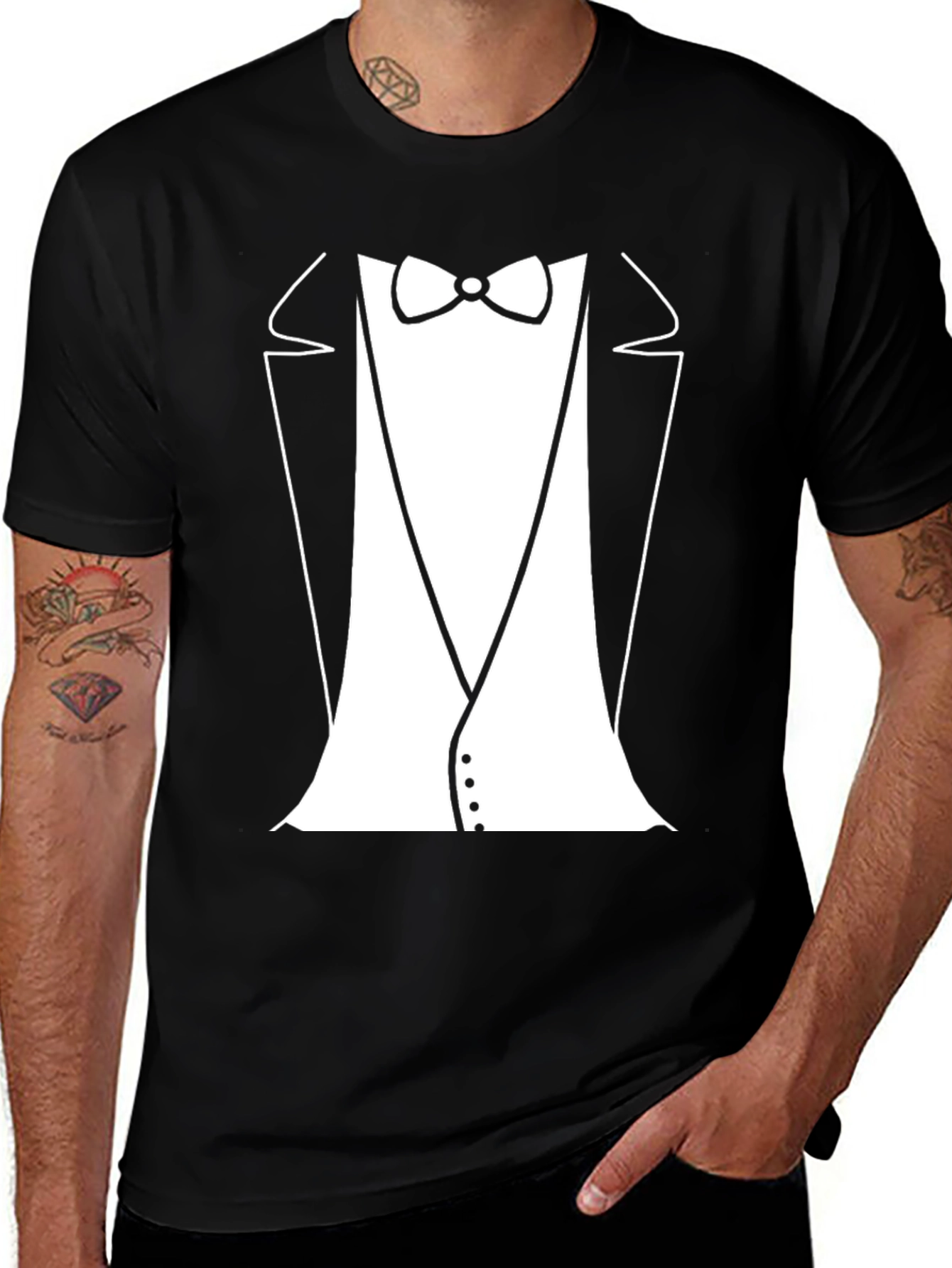 Variant 19 of Tuxedo T-Shirt - Instant Formal Wear!