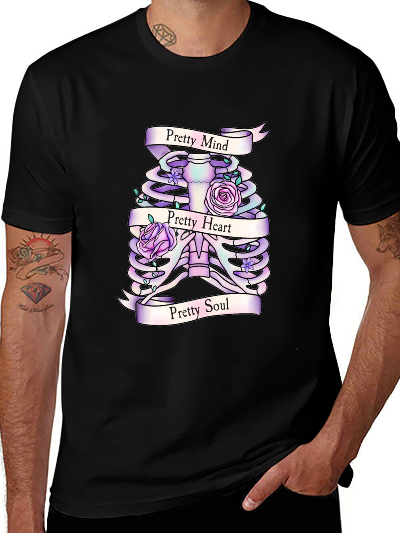 Variant 6 of Pretty Mind Heart Soul Ribcage T-Shirt