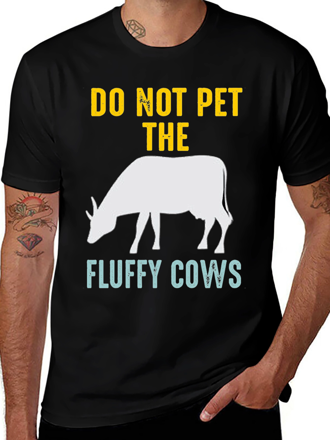 Variant 21 of Do Not Pet The Fluffy Cows Graphic Tee