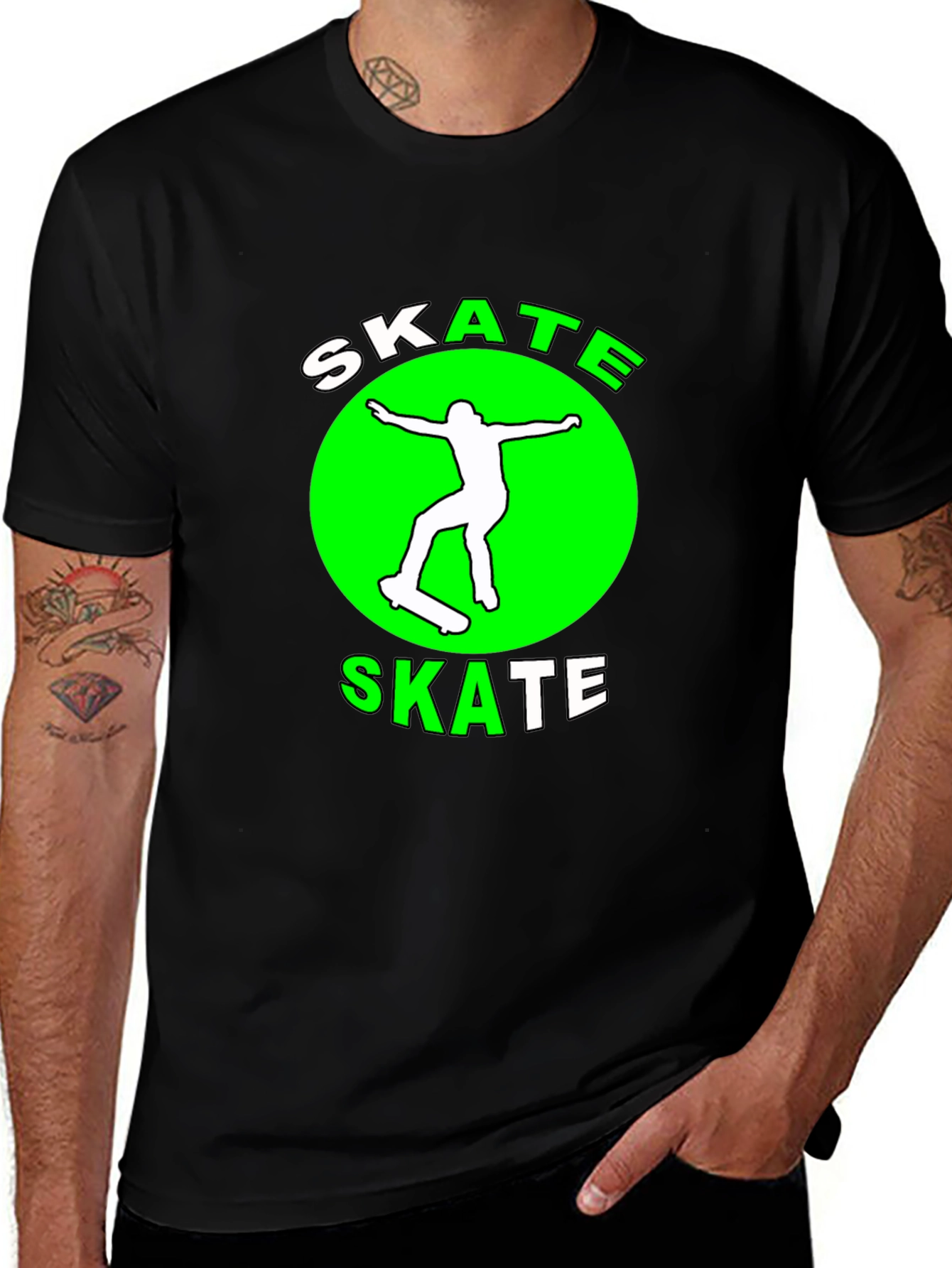 Variant 20 of Skate T-Shirt - Cool Skateboarder Graphic Tee