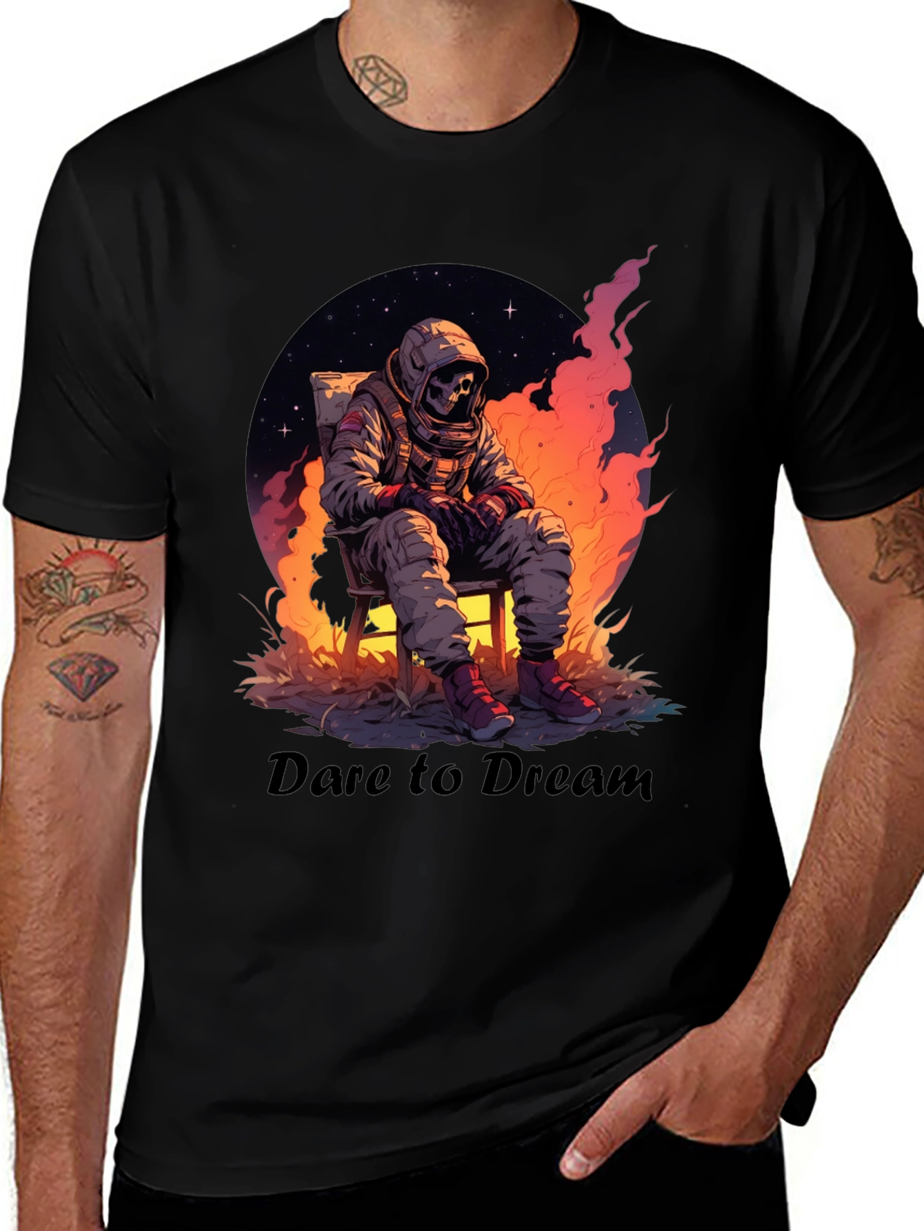 Black Dare to Dream Graphic T-Shirt main image