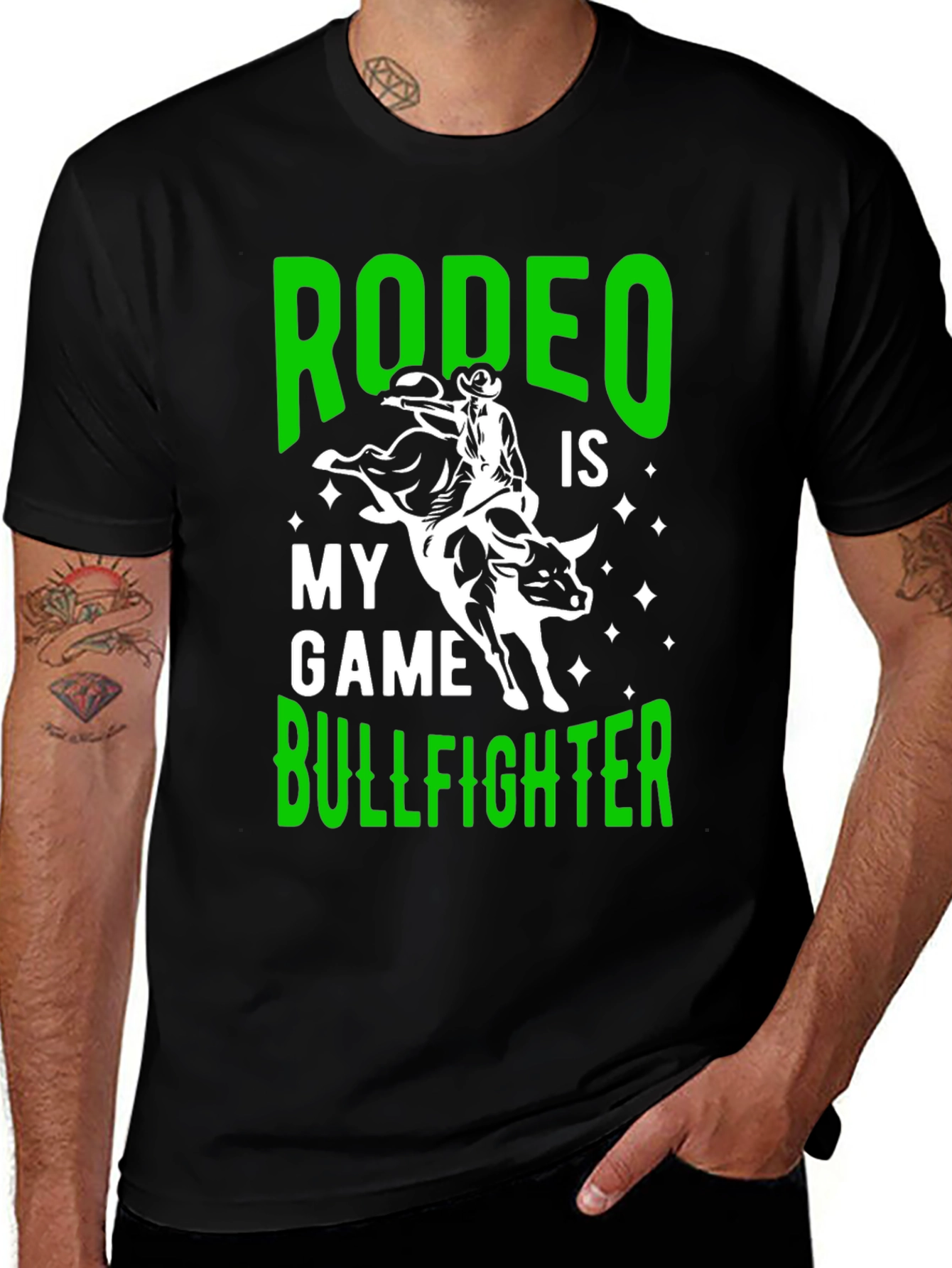 Variant 8 of Rodeo Bullfighter Graphic Tee