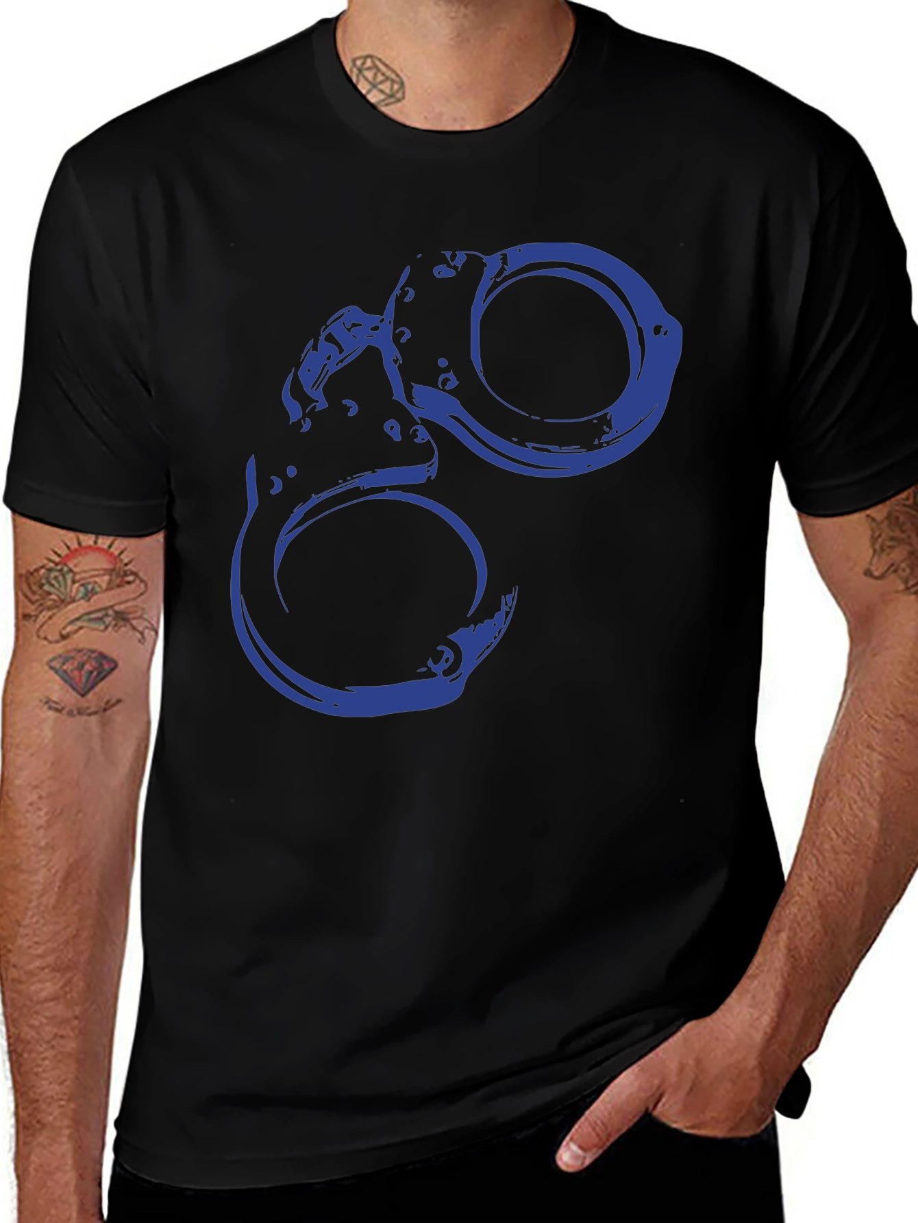 Variant 13 of Handcuff Graphic T-Shirt - Bold & Edgy
