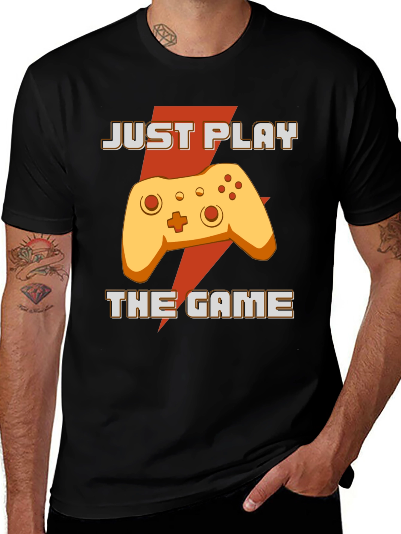 Variant 21 of Just Play The Game T-Shirt - Gamer Apparel