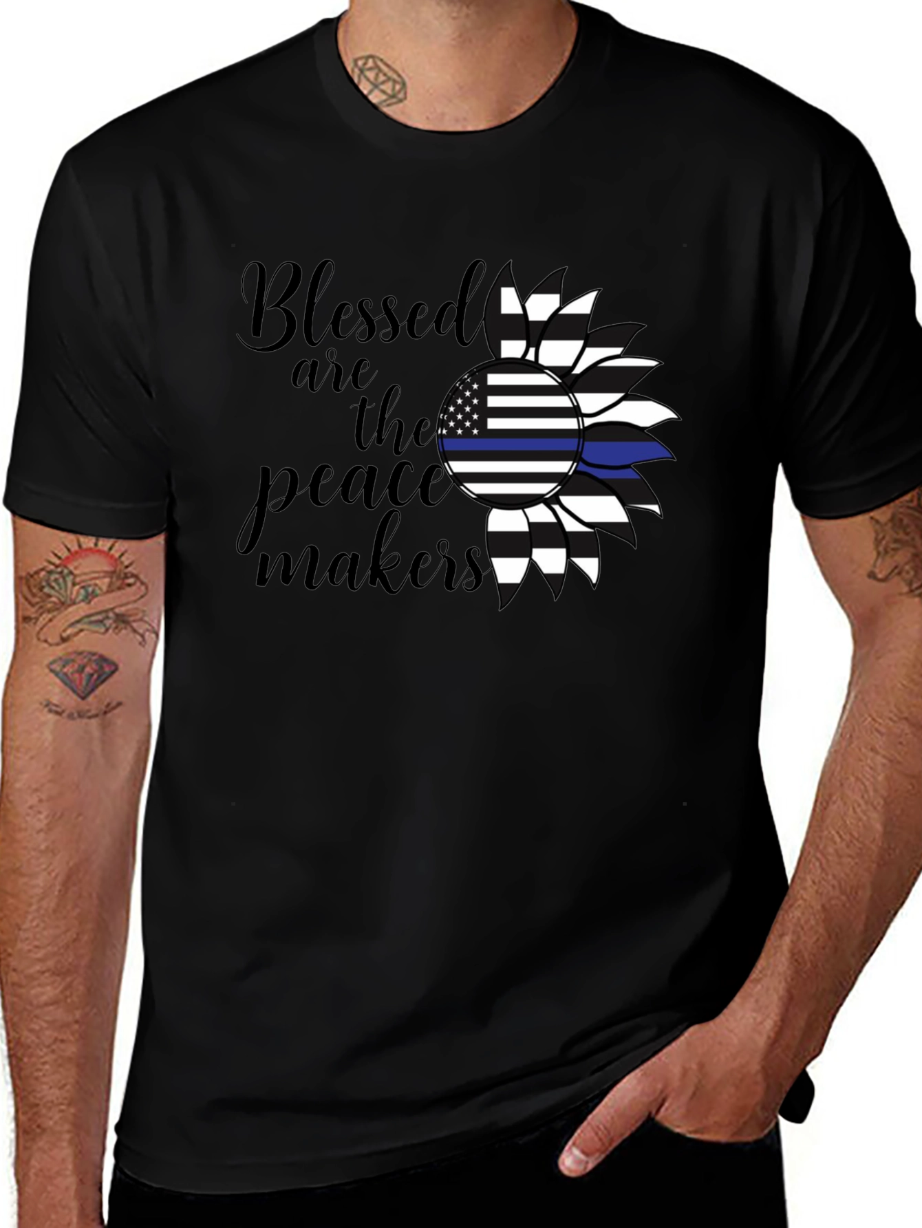 Blessed are the Peacemakers Sunflower T-Shirt