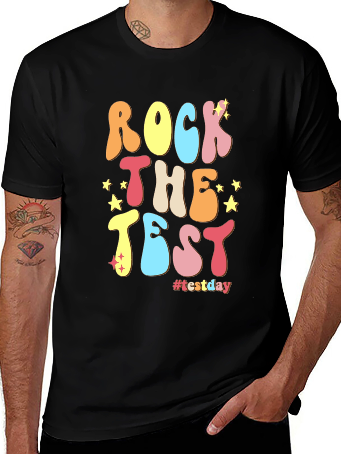 Variant 24 of Rock the Test T-Shirt - Teacher Test Day Tee