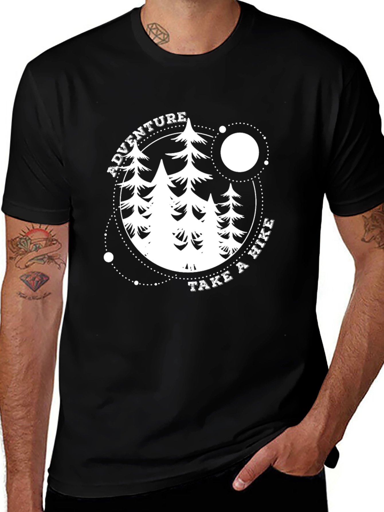 Variant 17 of Adventure Hike Black T-Shirt
