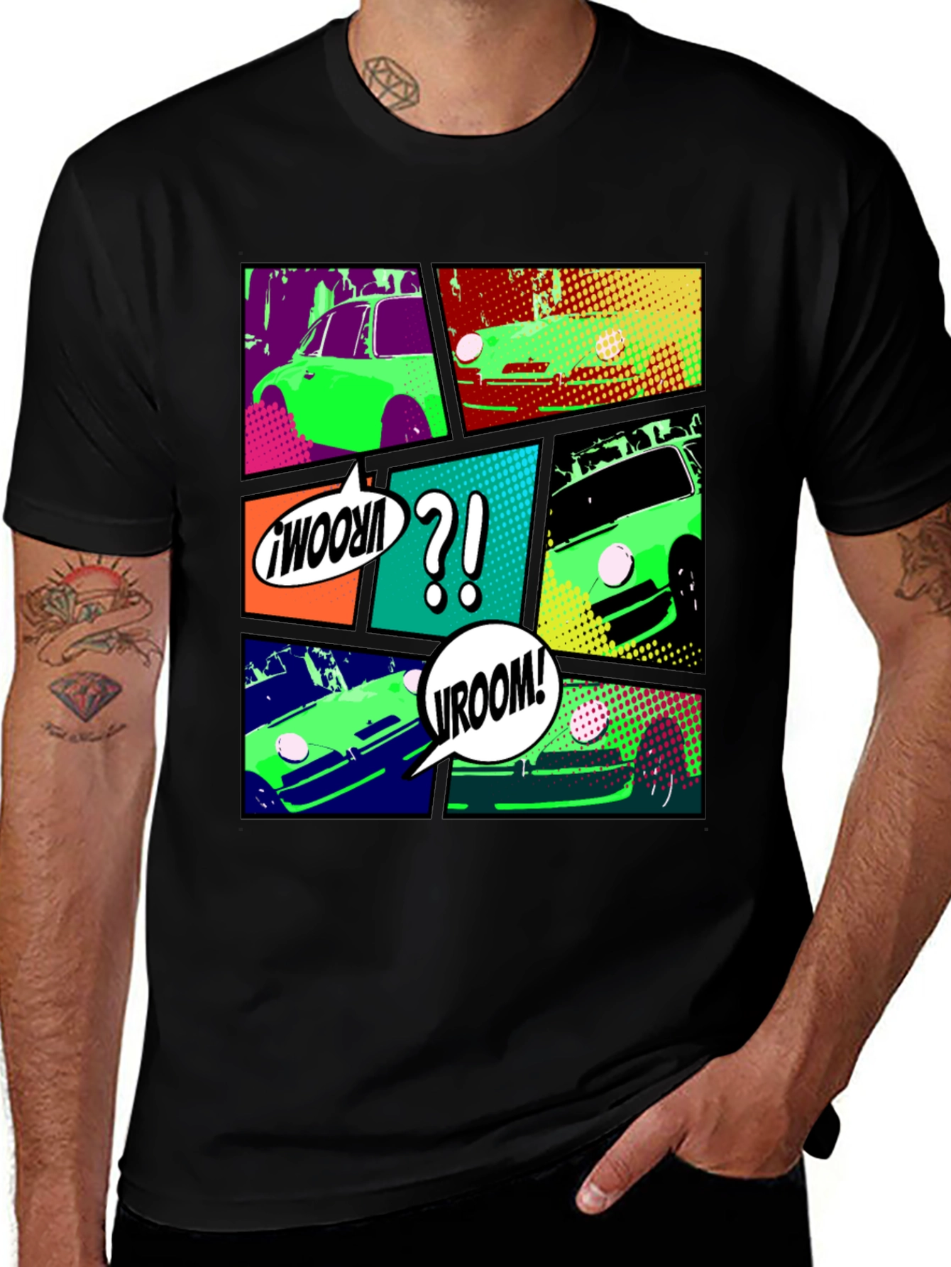 Variant 17 of Comic Book Car Graphic Tee