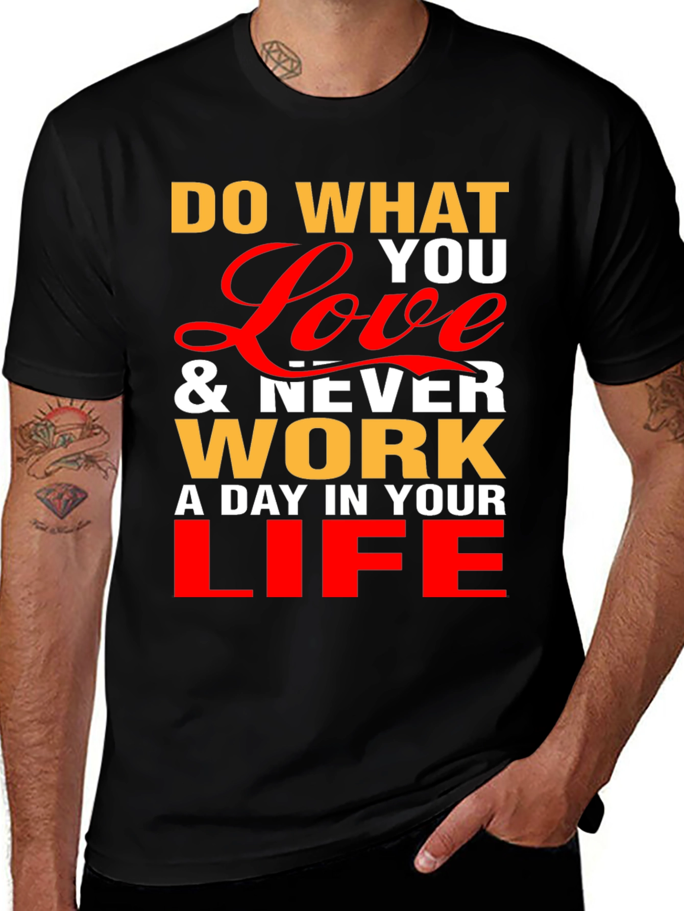 Variant 22 of Motivational Graphic Tee - Love What You Do