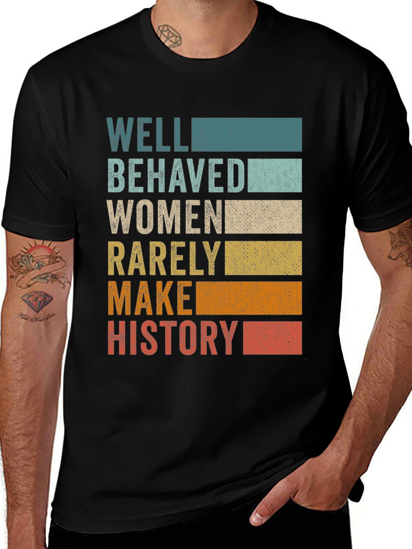 Variant 10 of Well Behaved Women History T-Shirt