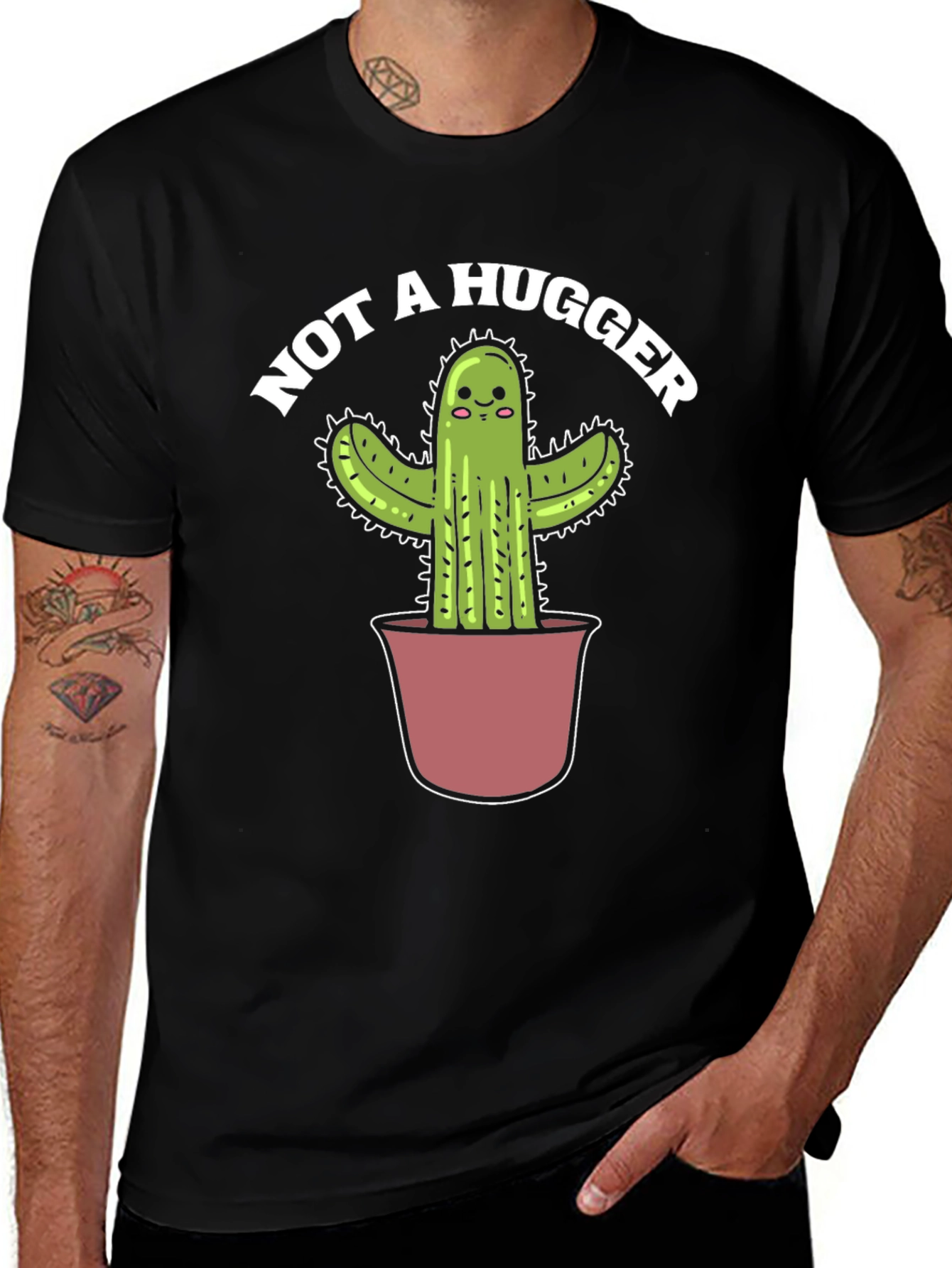 Variant 30 of Not A Hugger Cactus Graphic Tee