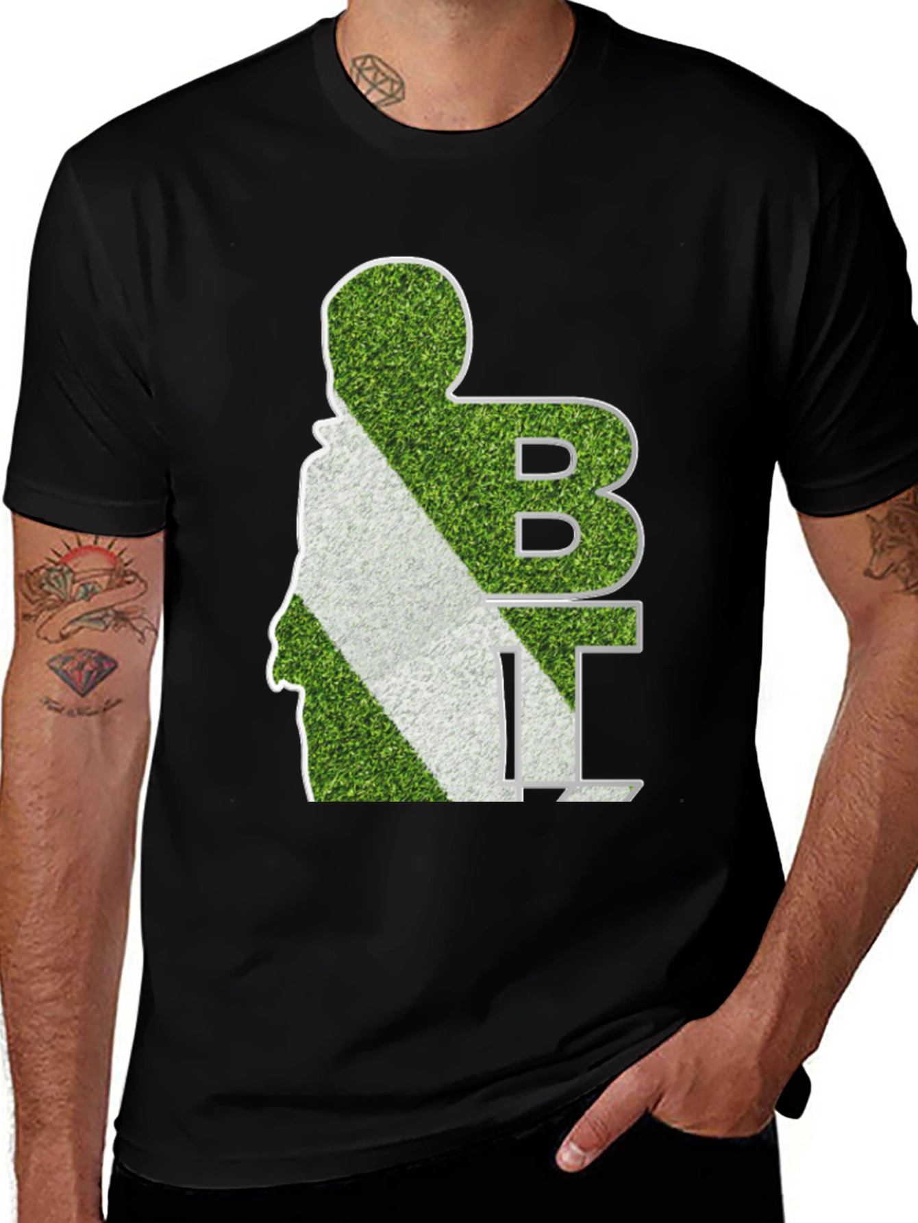 Variant 27 of Novelty 'BII' Grass Print Tee
