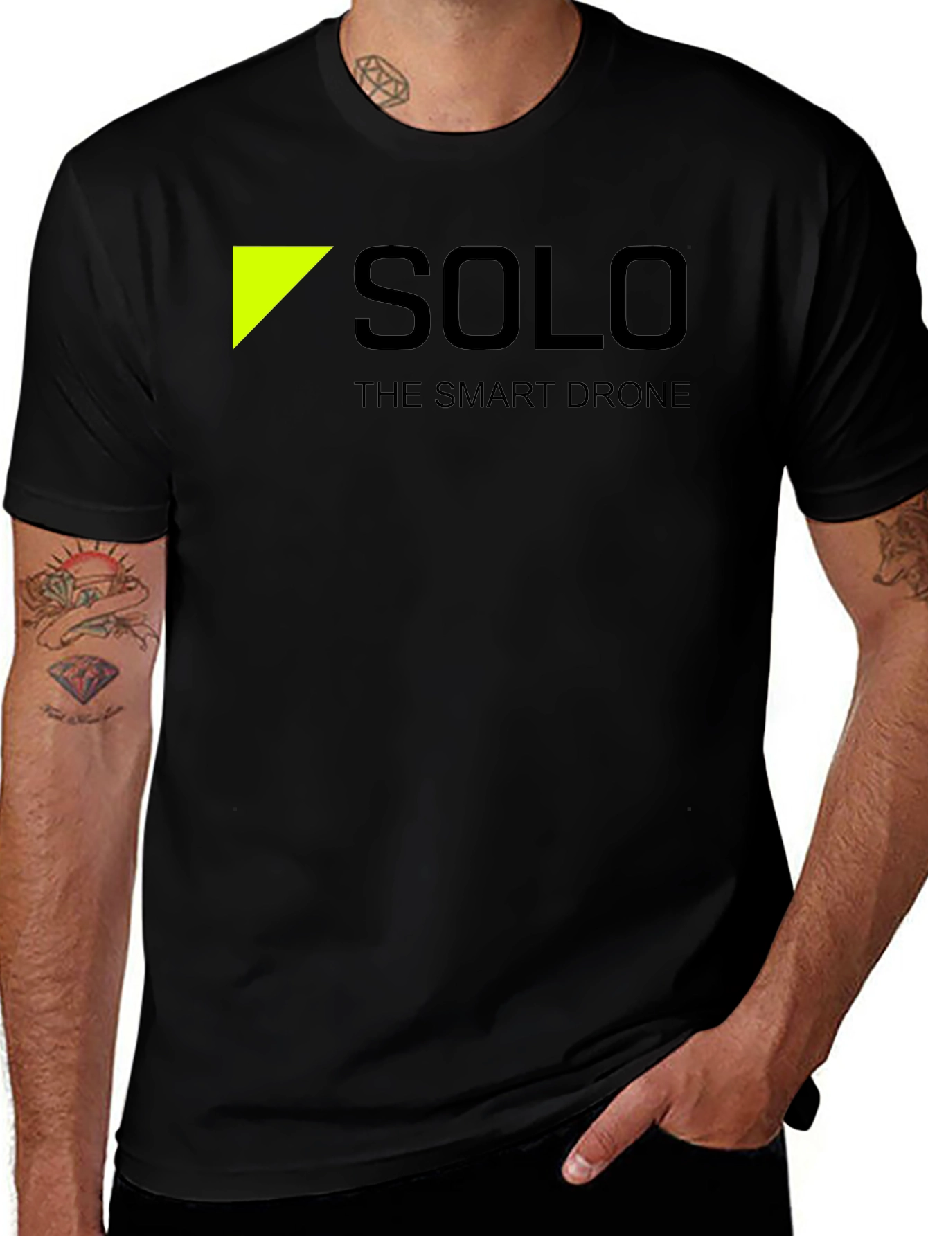 Variant 24 of Solo The Smart Drone Black T-Shirt