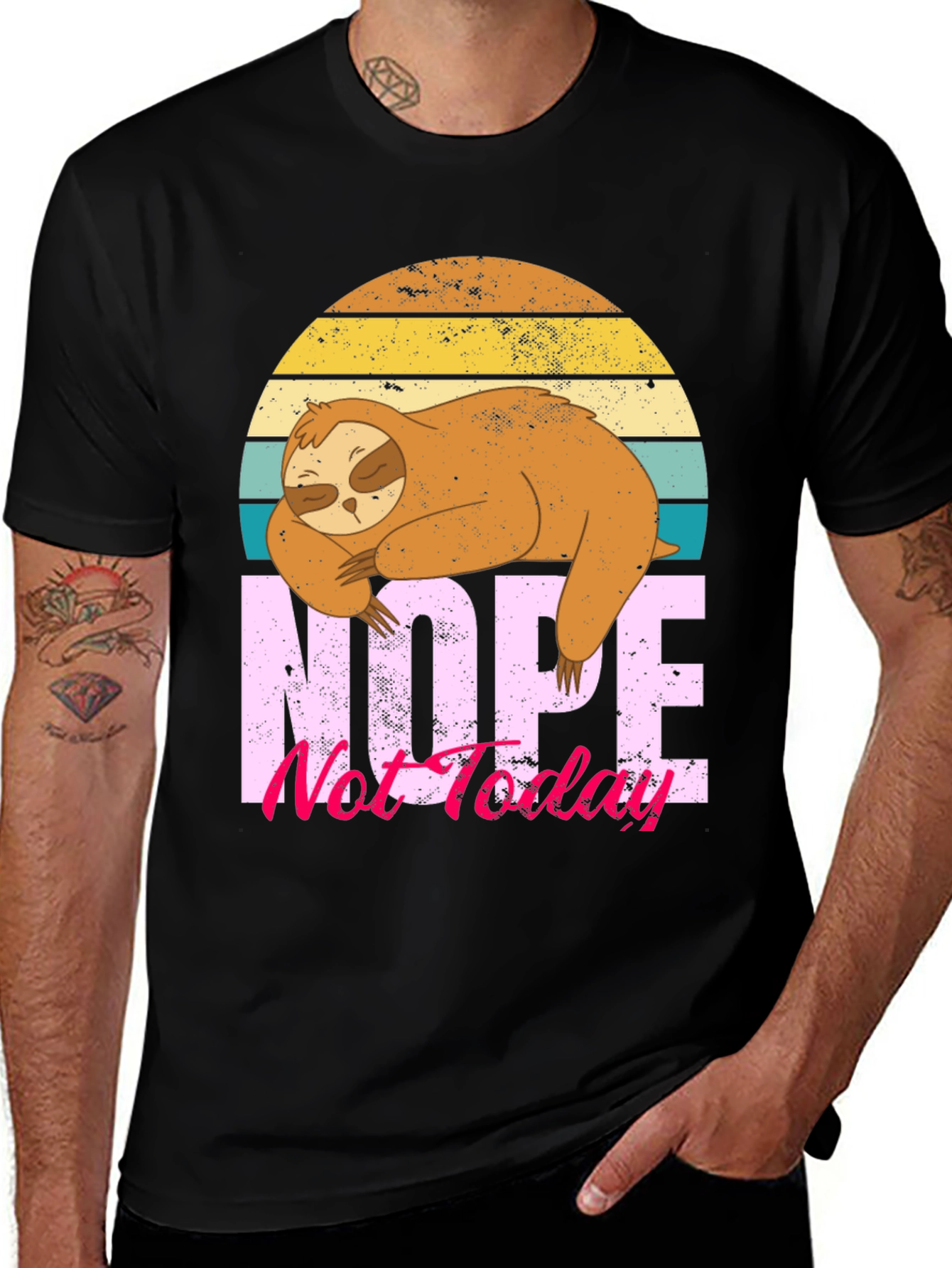 Variant 10 of Nope Not Today Sloth Graphic Tee