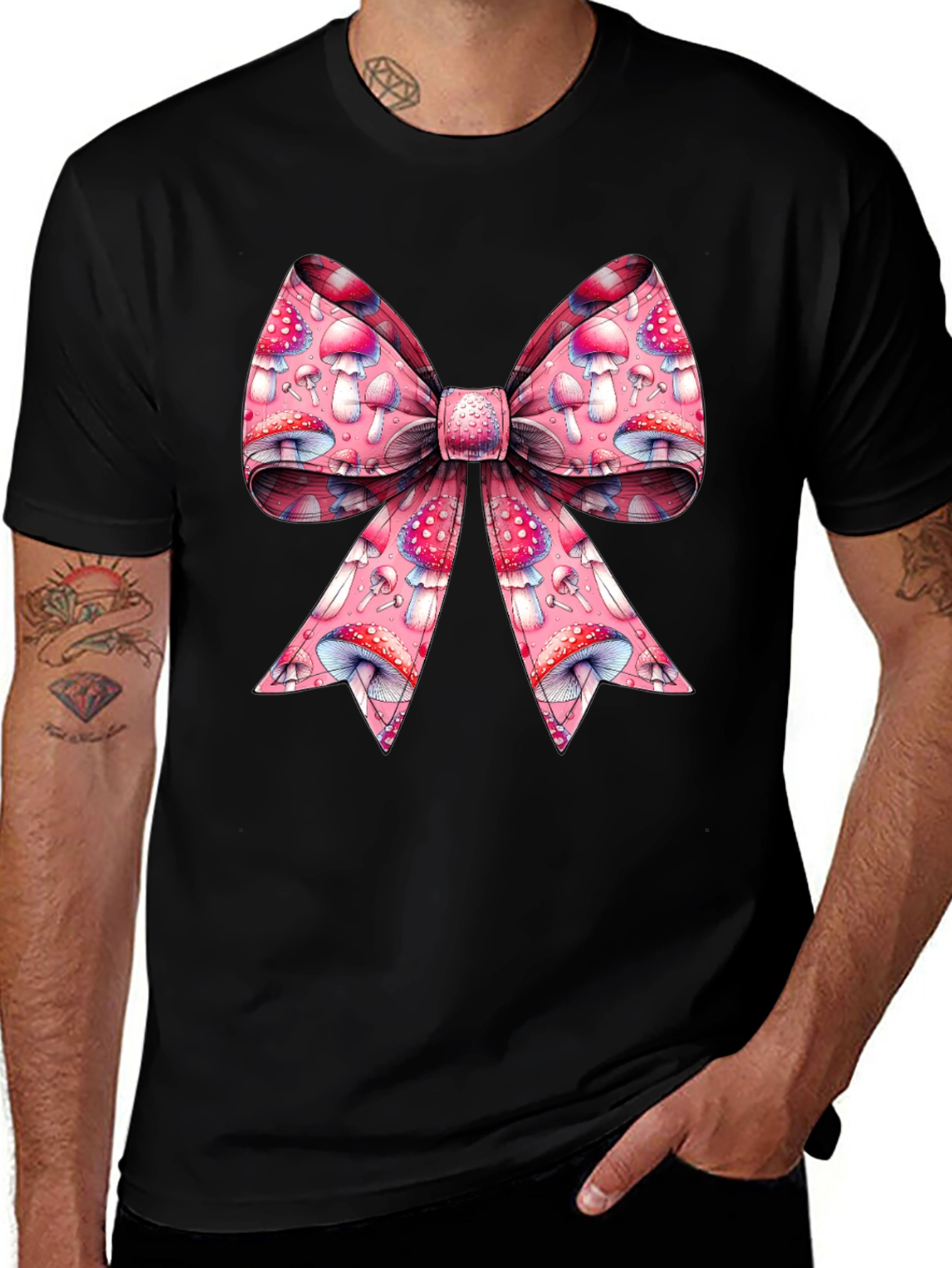 Variant 6 of Mushroom Bow Graphic Tee