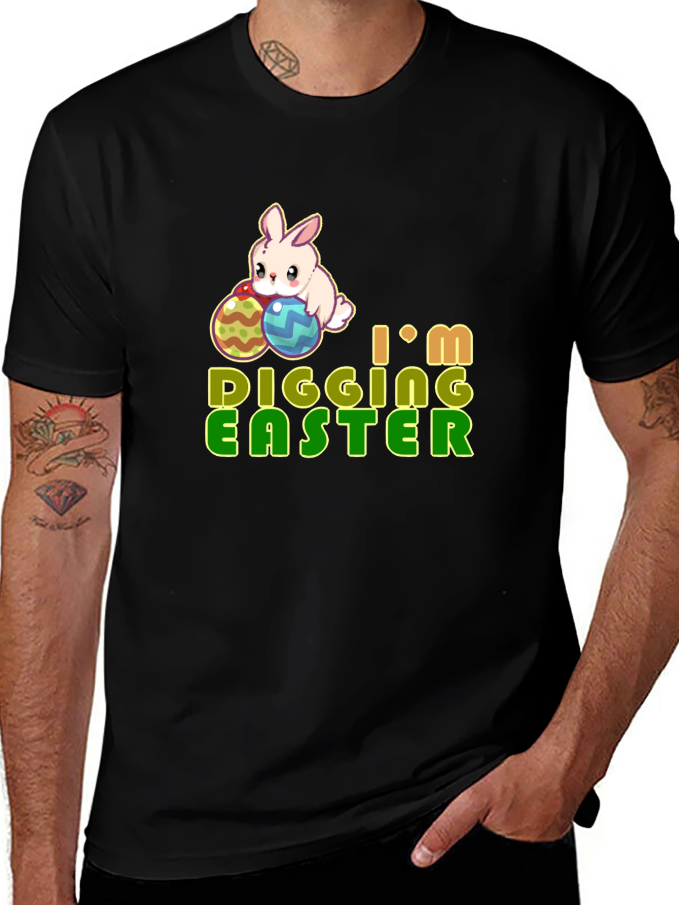 I'm Digging Easter Cute Bunny Graphic Tee