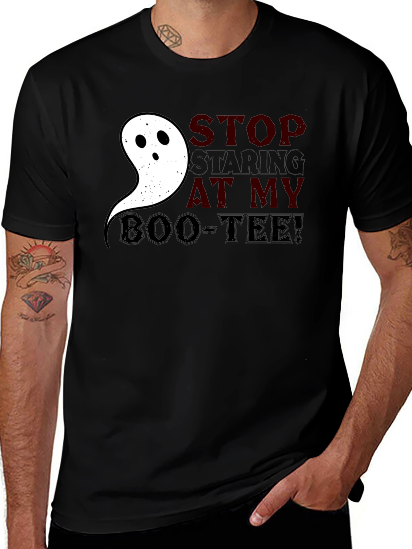 Variant 17 of Halloween Ghost Boo-tee Graphic T-Shirt