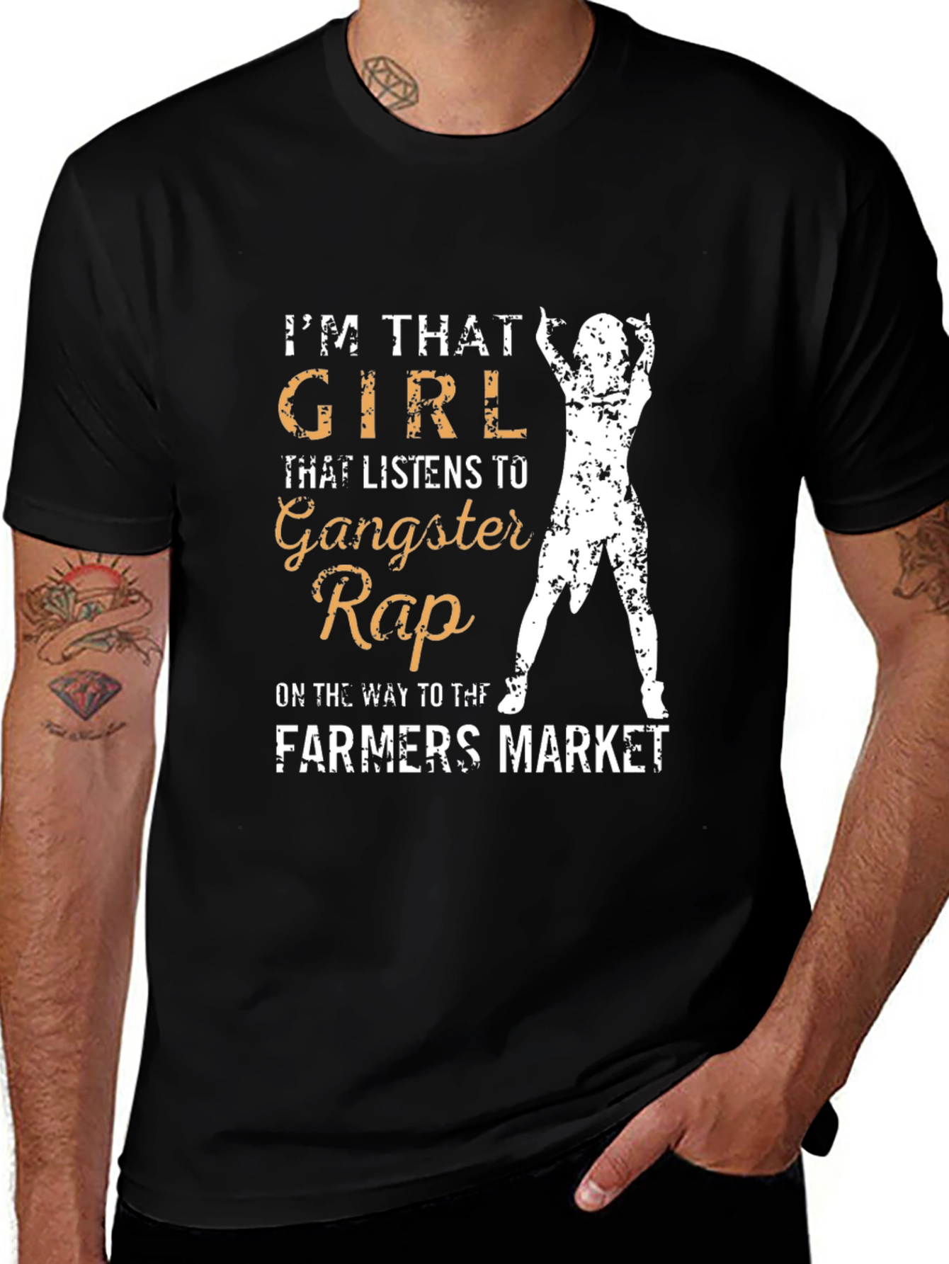 Variant 3 of Gangster Rap Farmer's Market T-Shirt