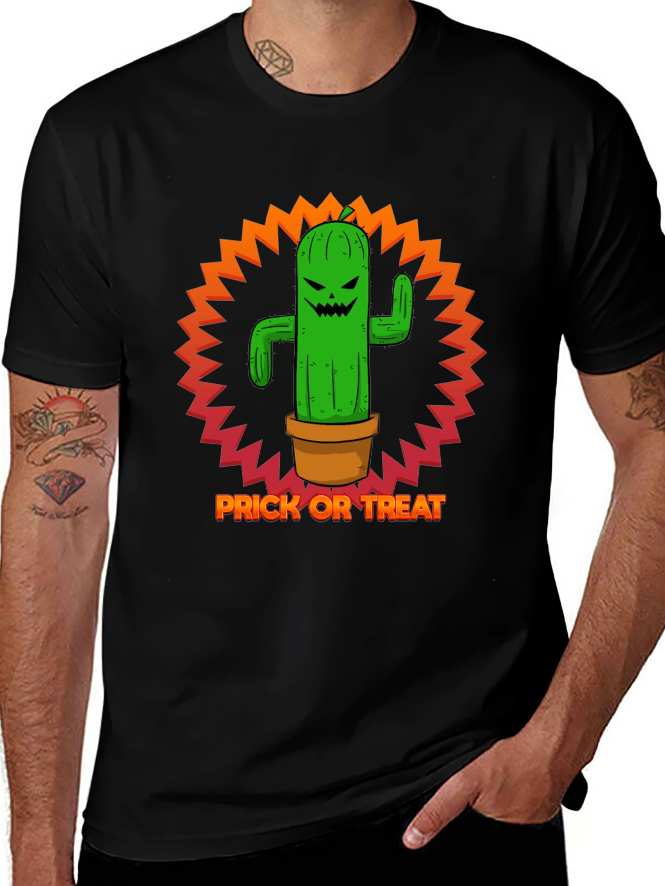 Prick or Treat Halloween Cactus T-Shirt