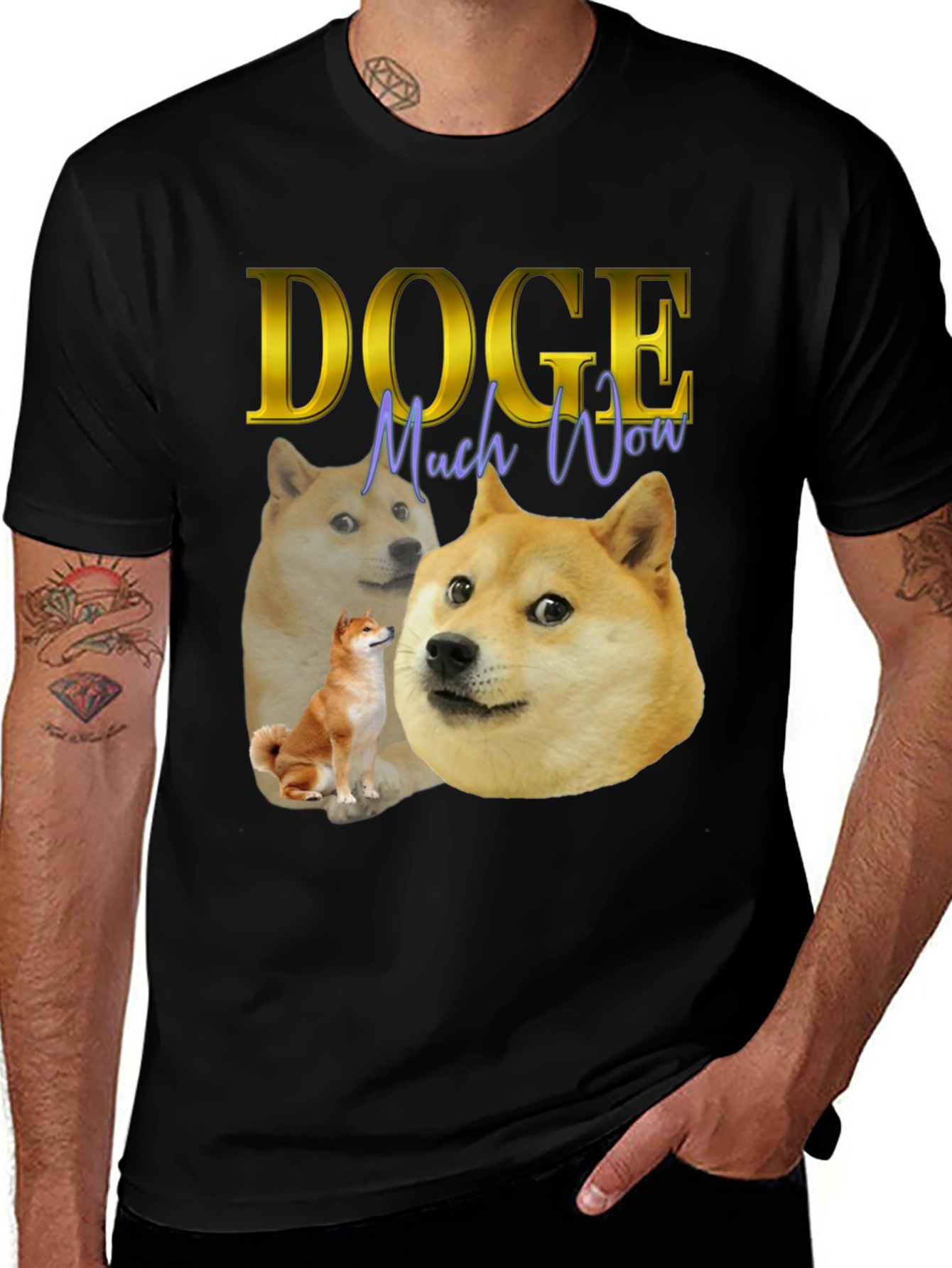 Doge Much Wow Graphic T-Shirt