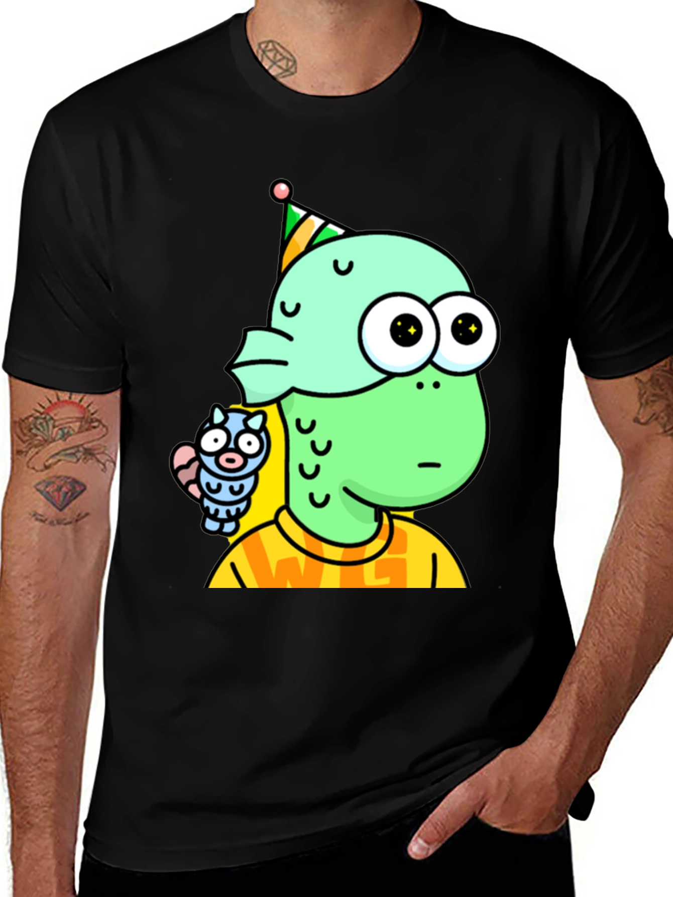 Variant 28 of Cartoon Fish T-Shirt
