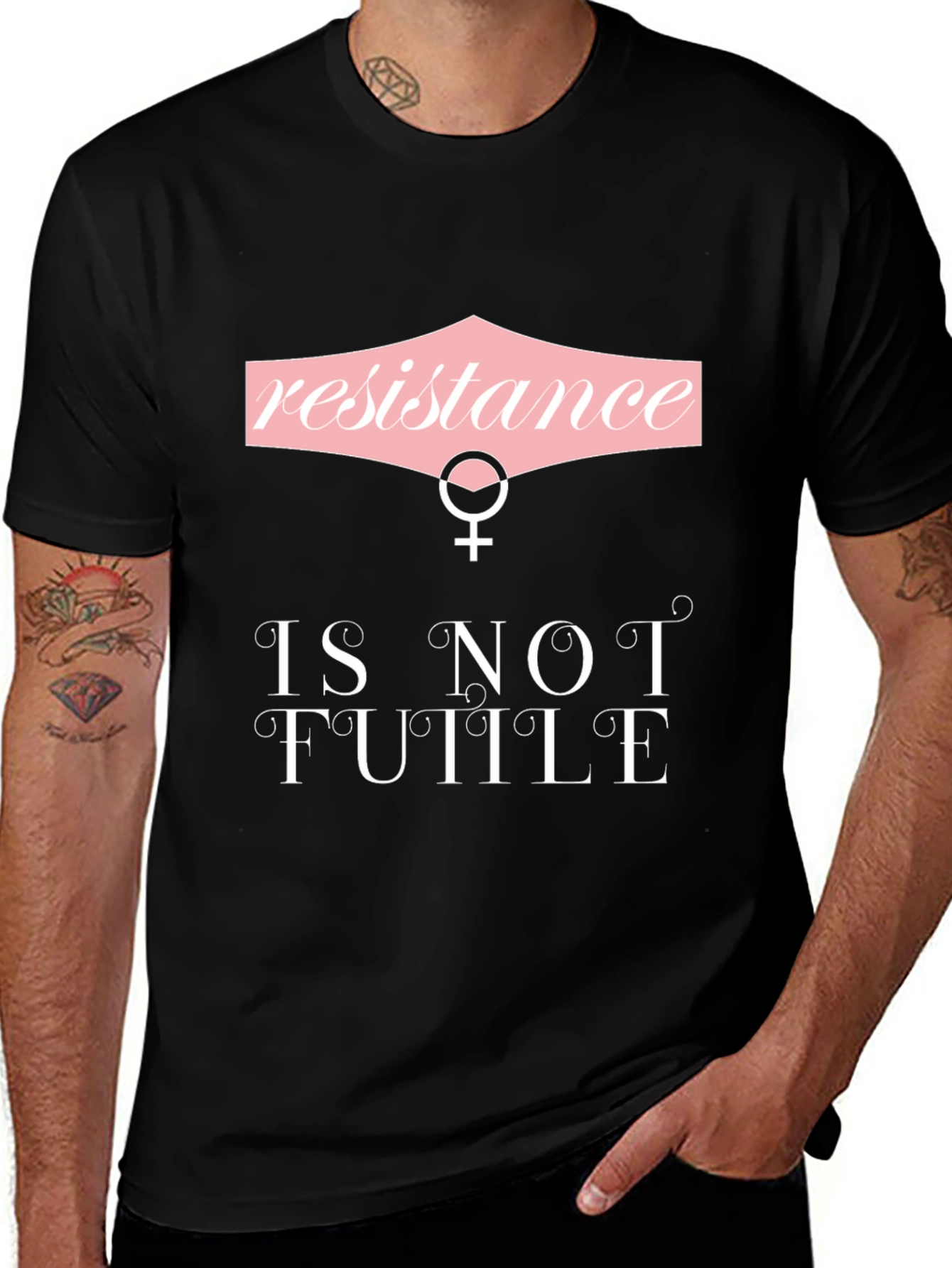 Variant 20 of Resistance Is Not Futile Graphic Tee