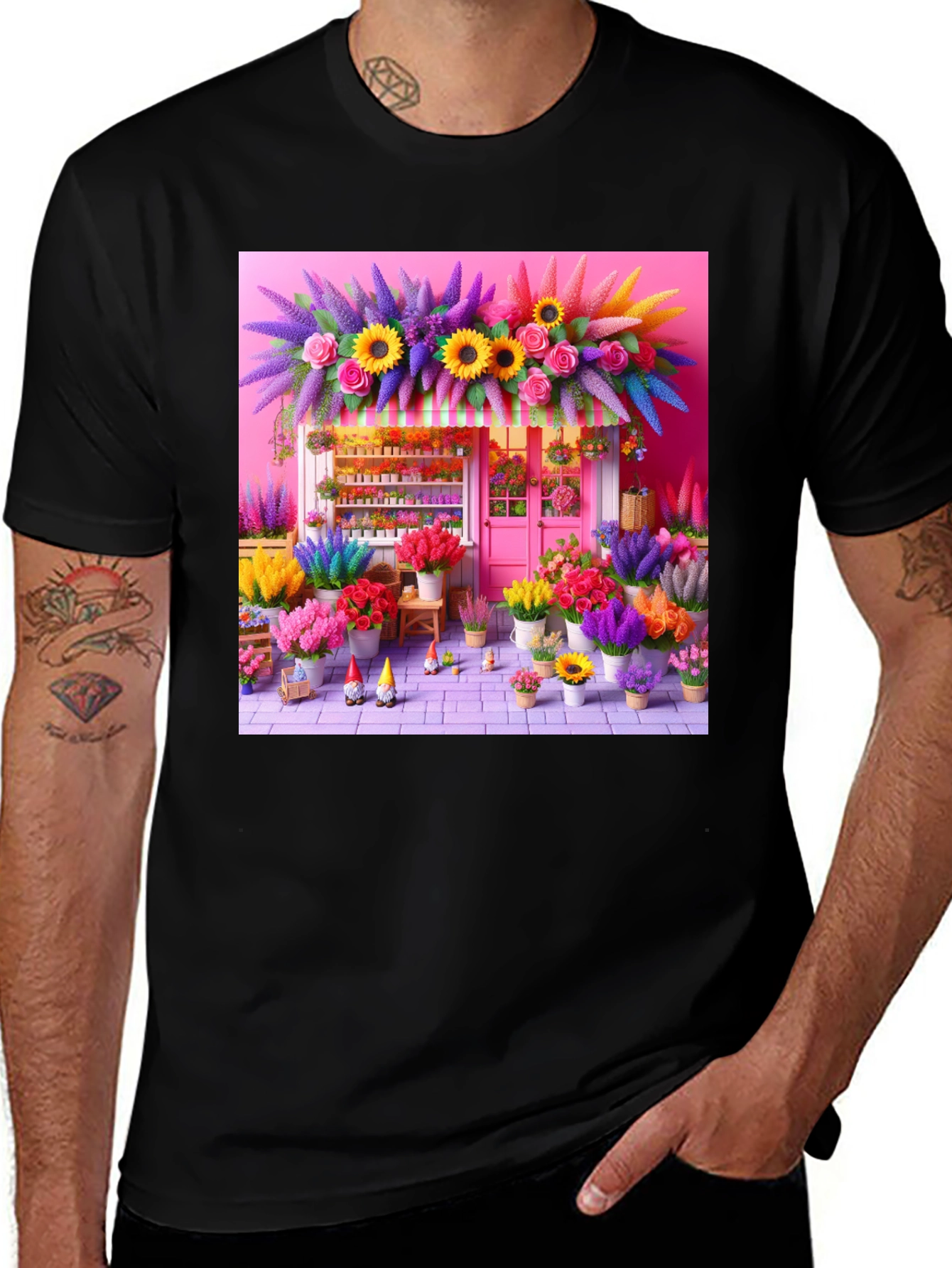 Floral Shop Graphic T-Shirt