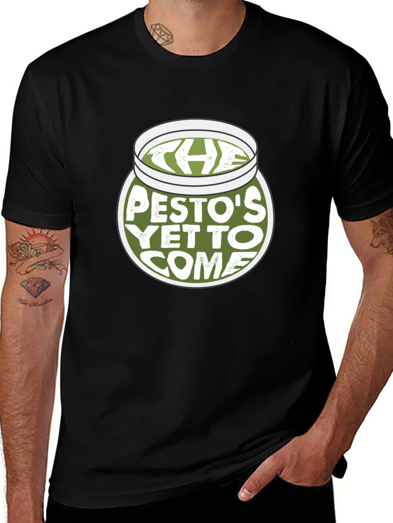 Variant 22 of Pesto's Yet to Come T-Shirt - Funny Foodie Tee