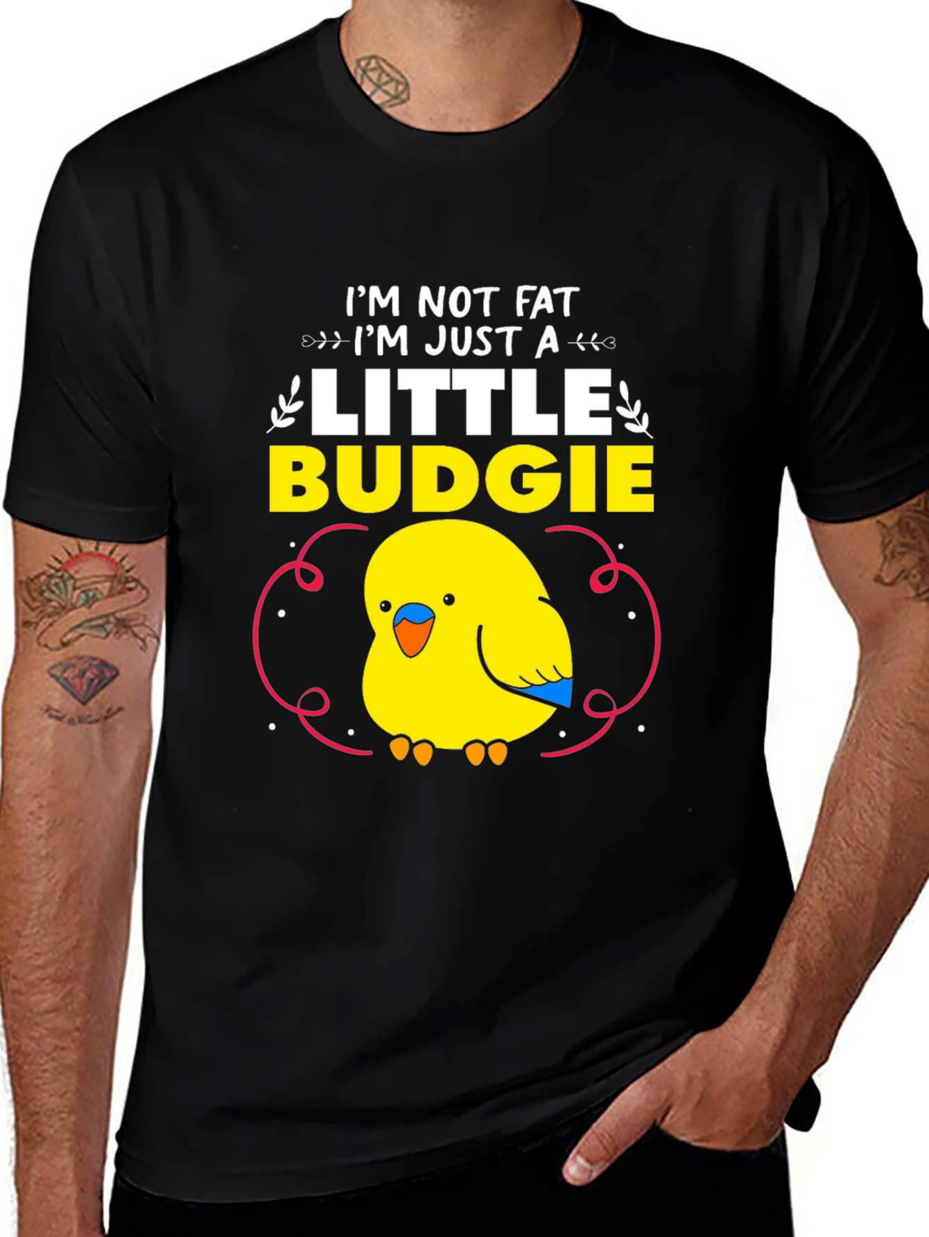 Variant 28 of Funny Budgie T-Shirt - I'm Just a Little Budgie