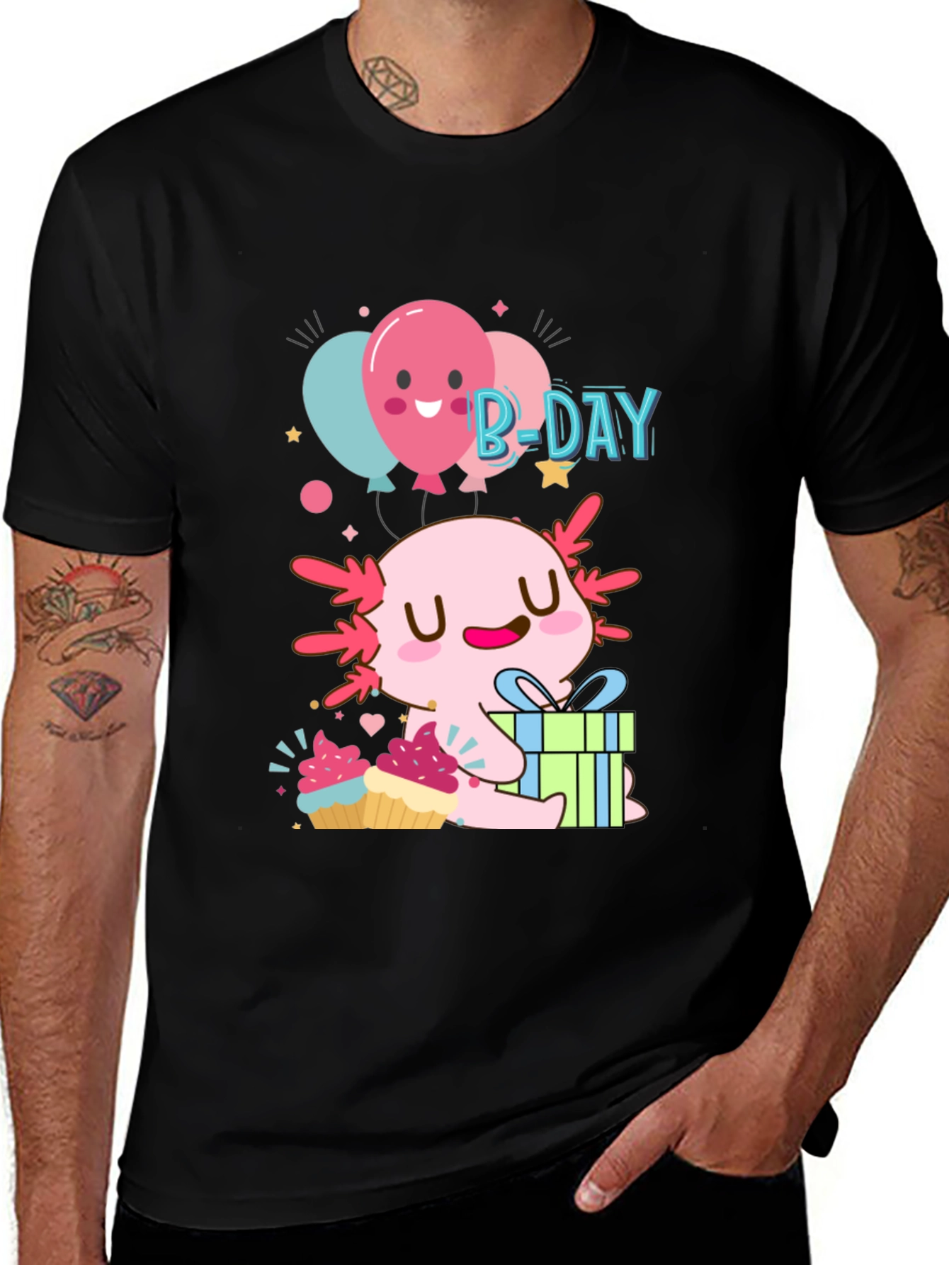 Variant 12 of Axolotl B-Day T-Shirt - Cute Birthday Gift