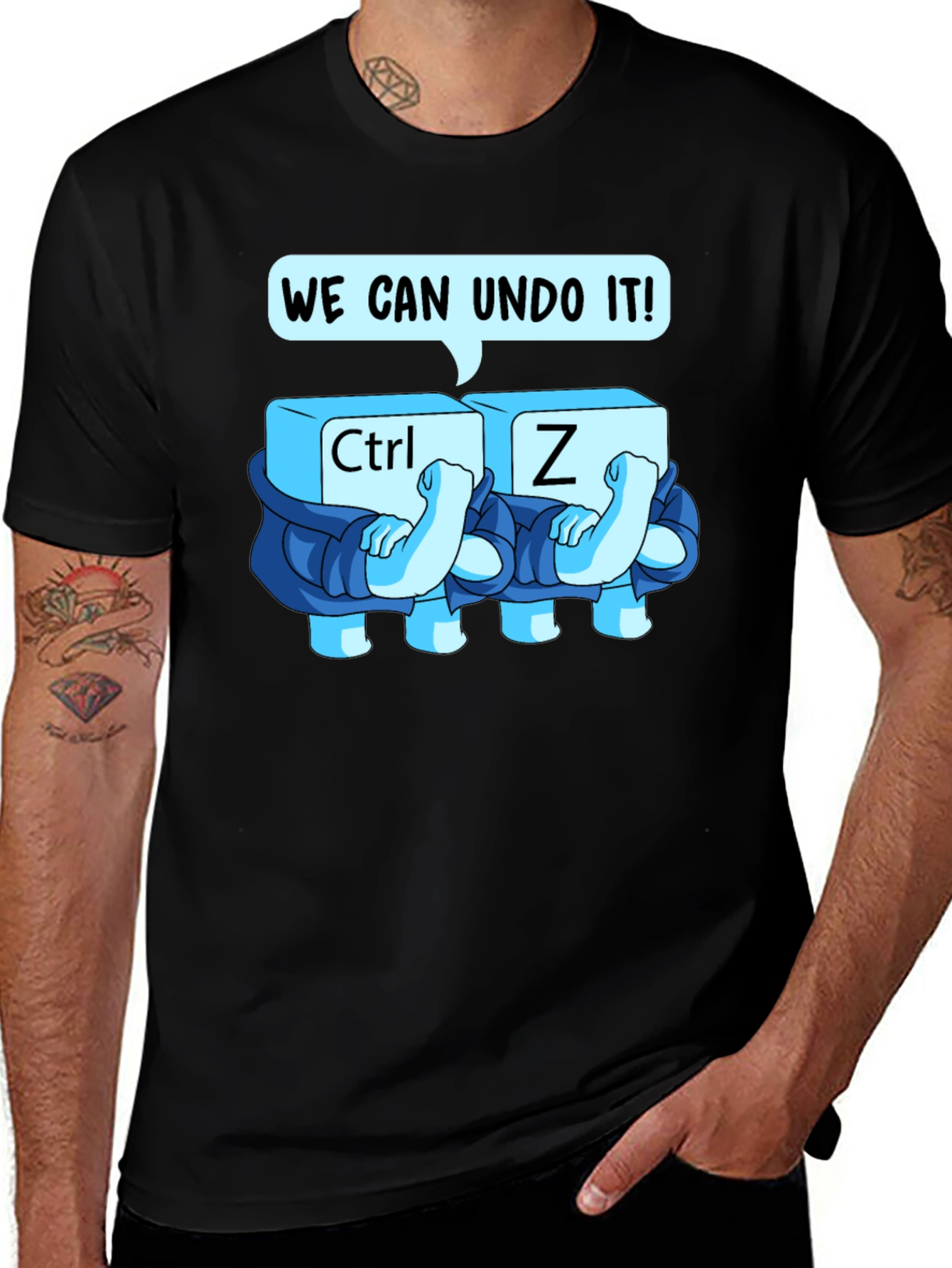 Ctrl+Z Undo Graphic Tee - Soft Cotton Blend