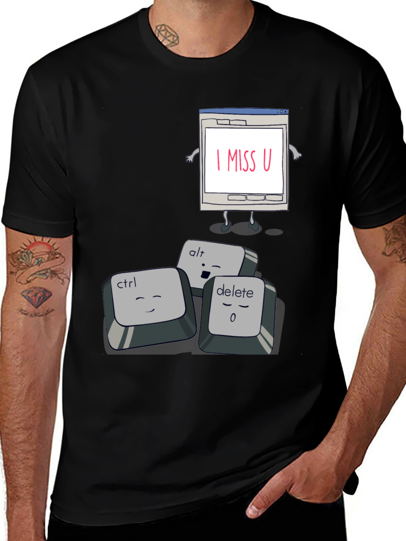 Variant 4 of I Miss U T-Shirt - CTRL ALT DELETE