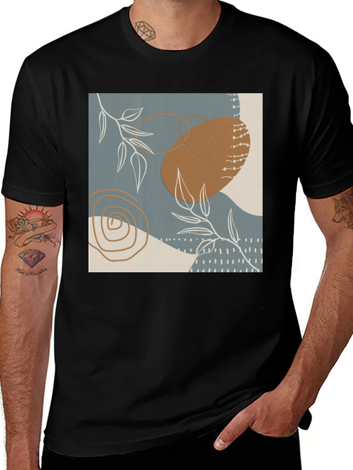 Variant 25 of Abstract Art Graphic Tee - Modern Style