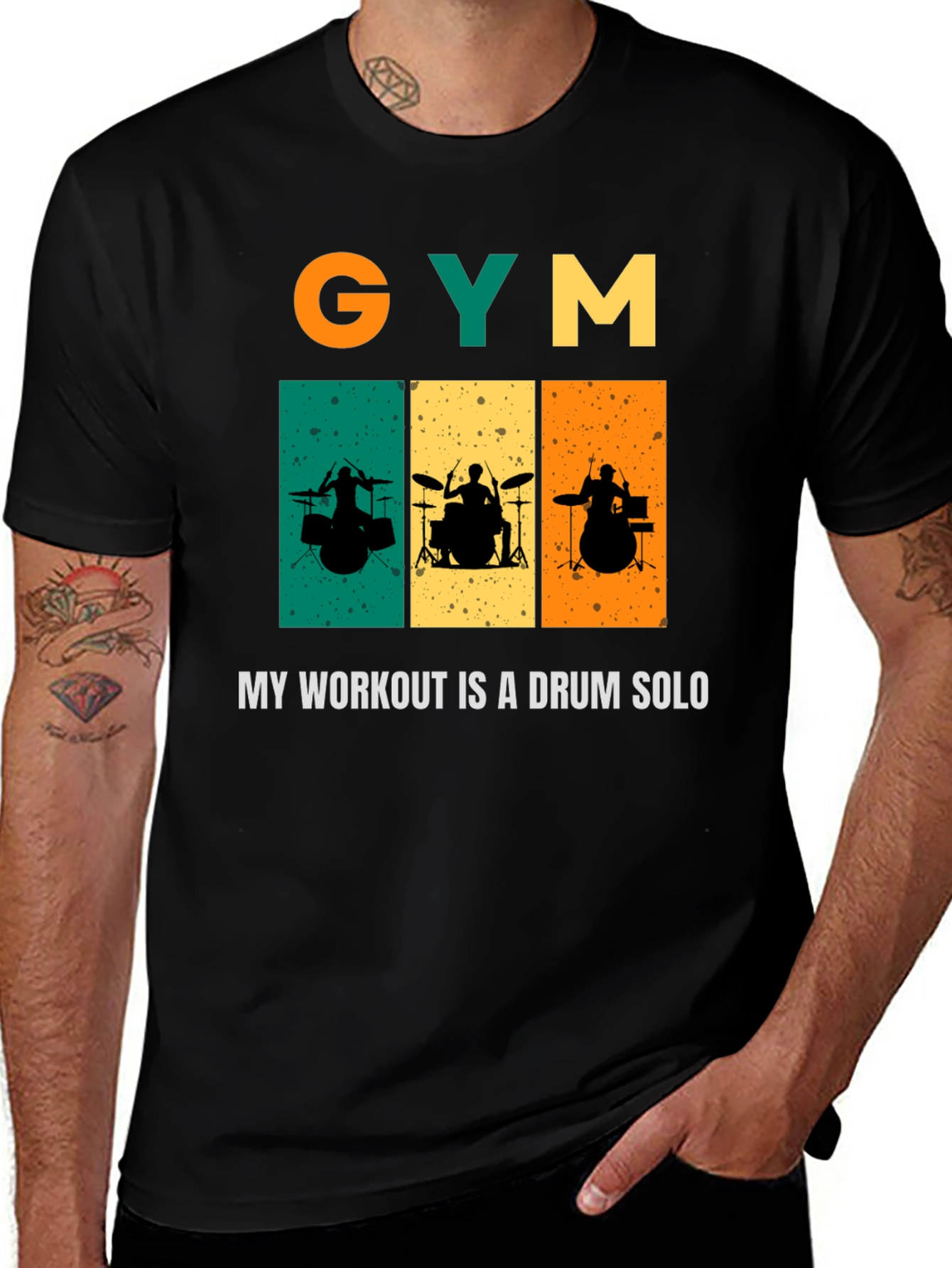 Variant 6 of Drum Solo Workout T-Shirt