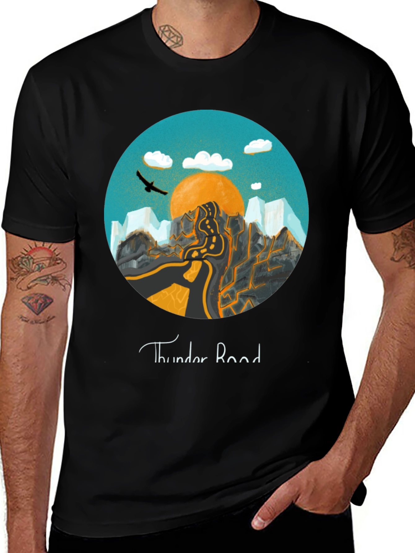 Variant 12 of Thunder Road Graphic Tee - Adventure Awaits!