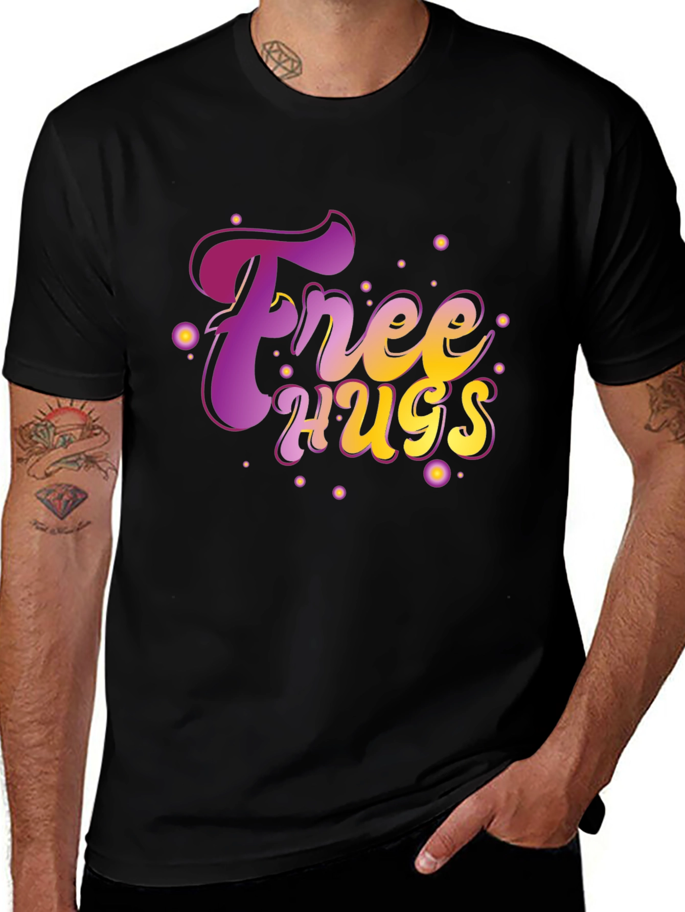 Variant 12 of Free Hugs T-Shirt - Fun Graphic Tee