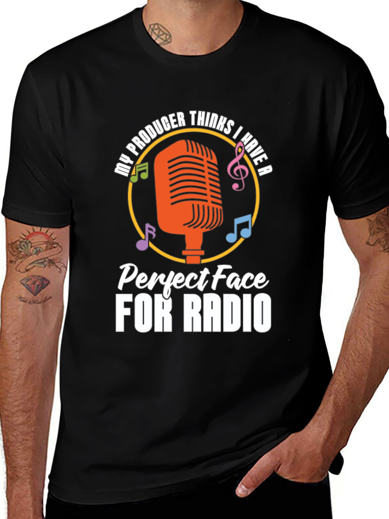 Funny Radio Face T-Shirt