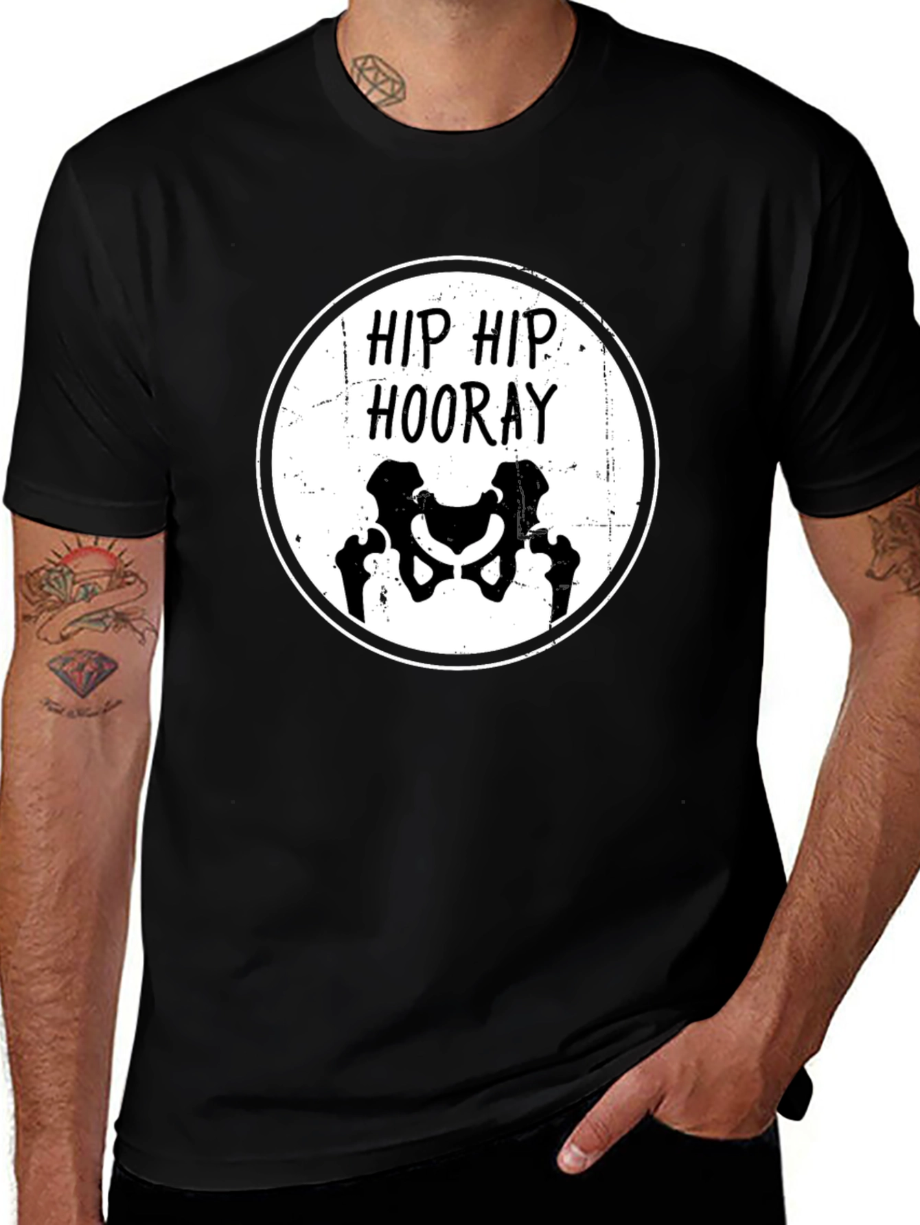 Variant 19 of Hip Hip Hooray Skeleton Graphic T-Shirt