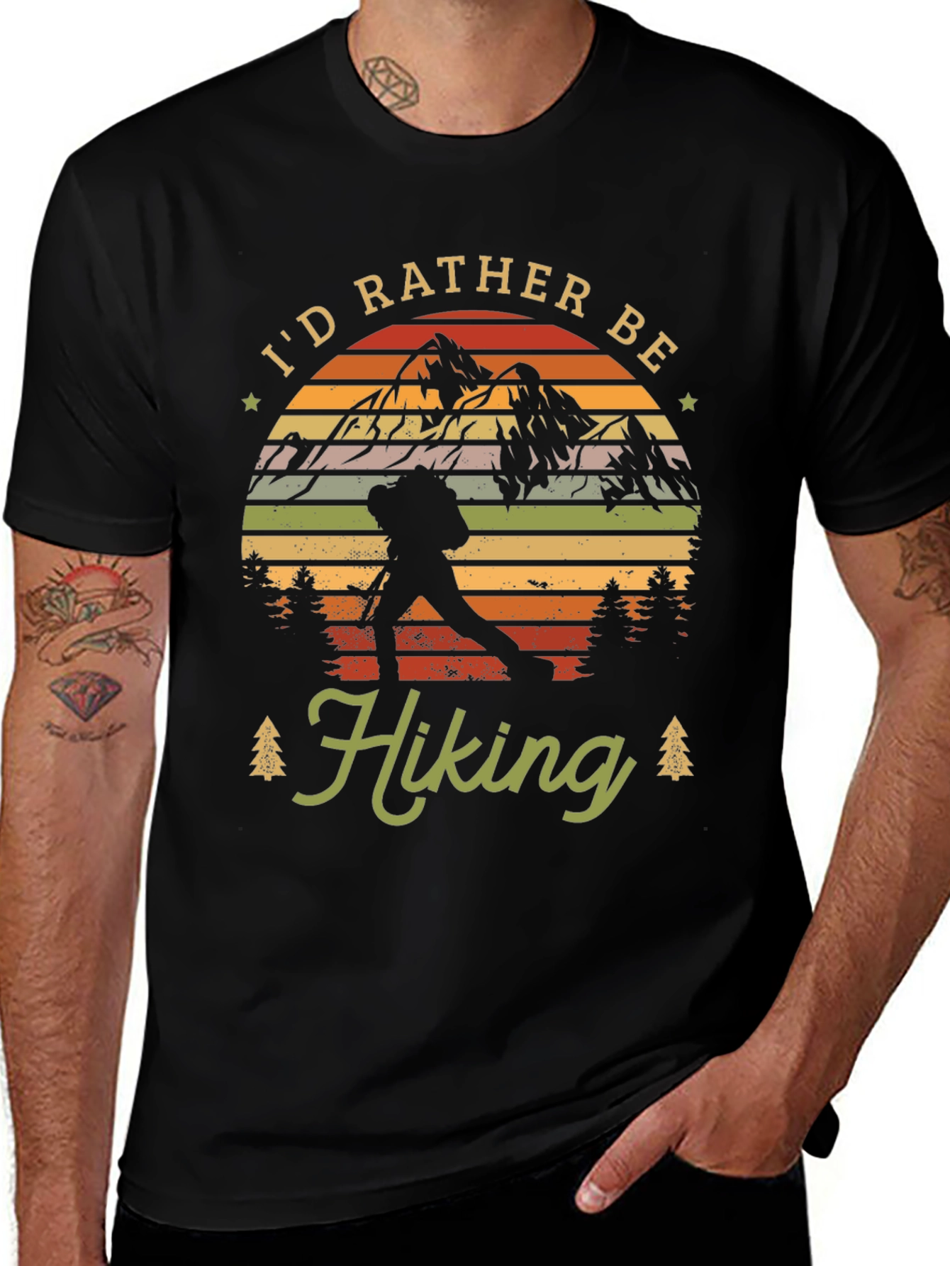 Variant 2 of I'd Rather Be Hiking Graphic Tee
