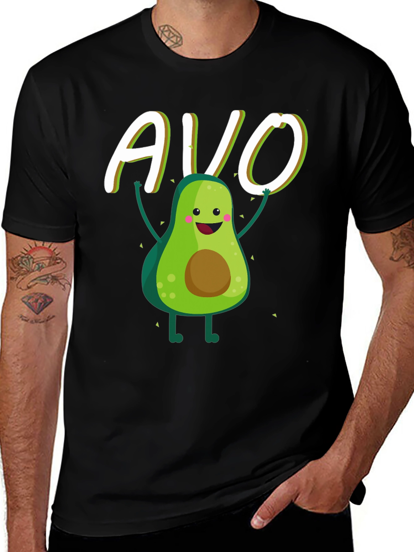 Variant 14 of Cute Avocado Graphic T-Shirt