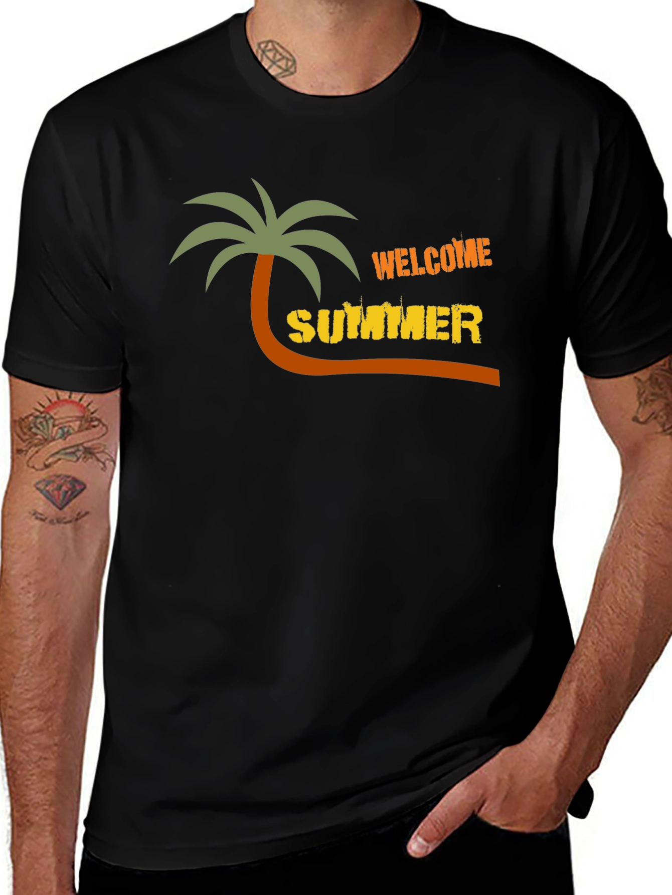 Variant 8 of Welcome Summer T-Shirt - Black