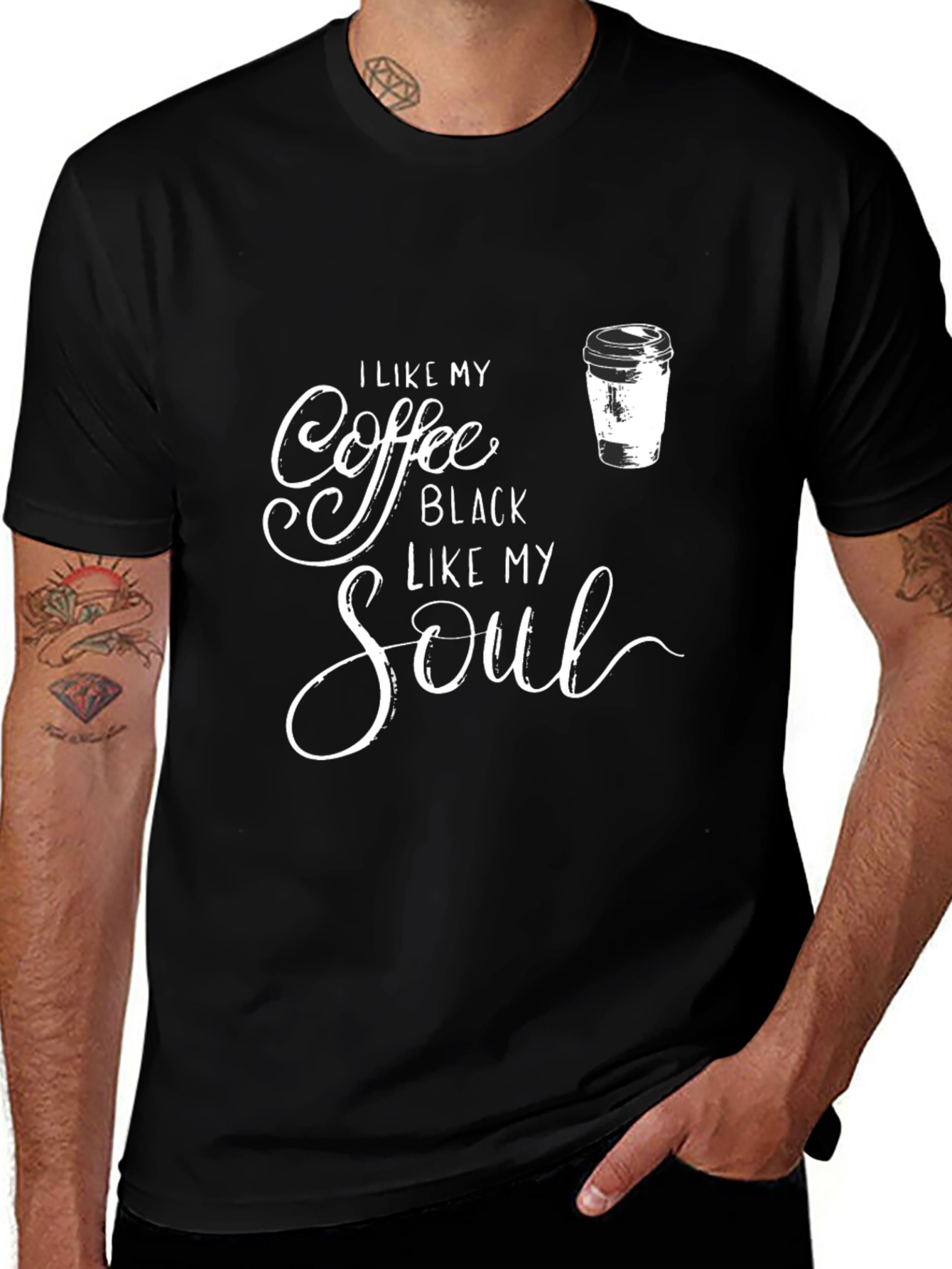 Variant 13 of I Like My Coffee Black T-Shirt