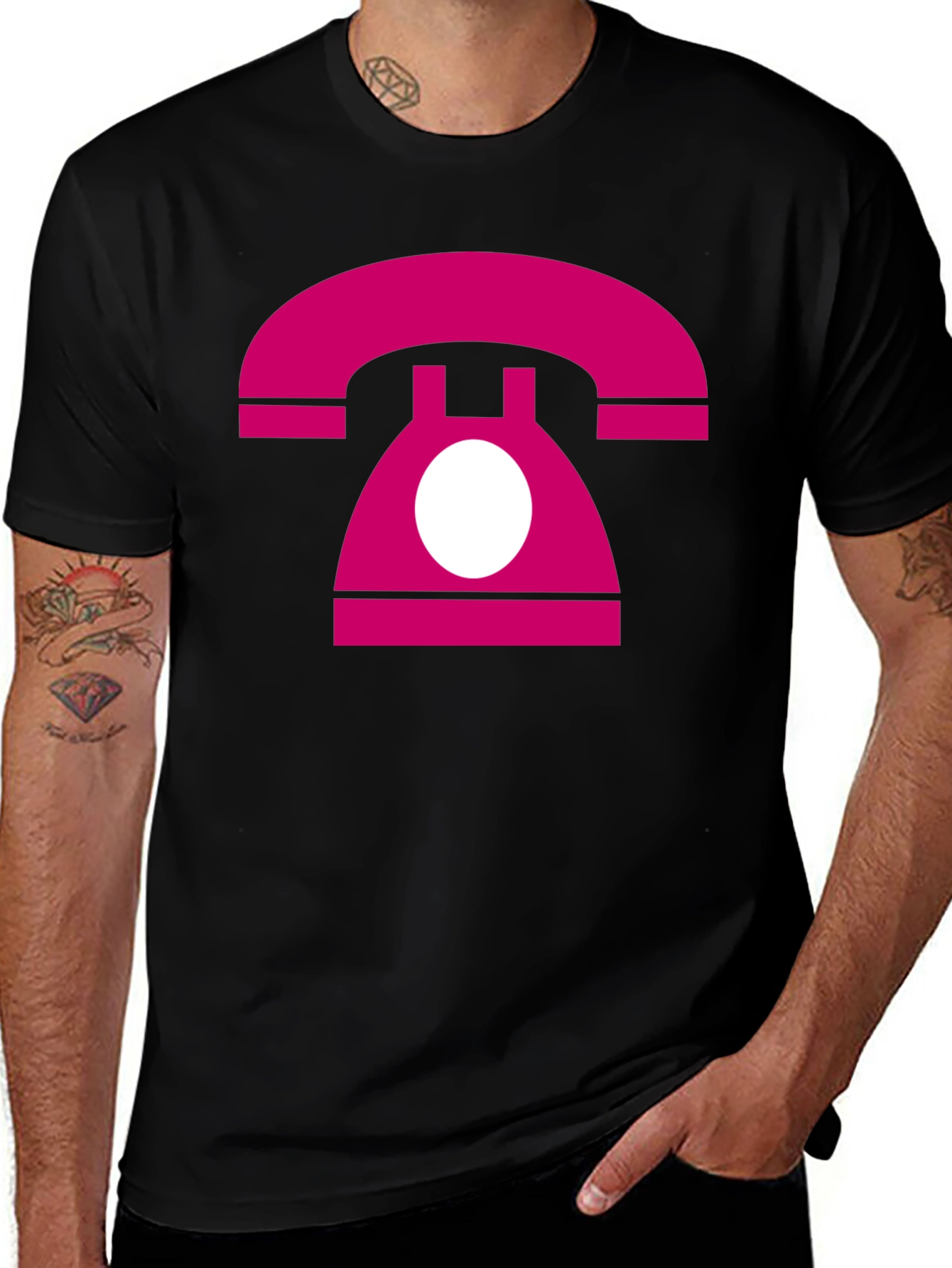 Variant 8 of Retro Phone T-Shirt - Vintage Style Graphic Tee