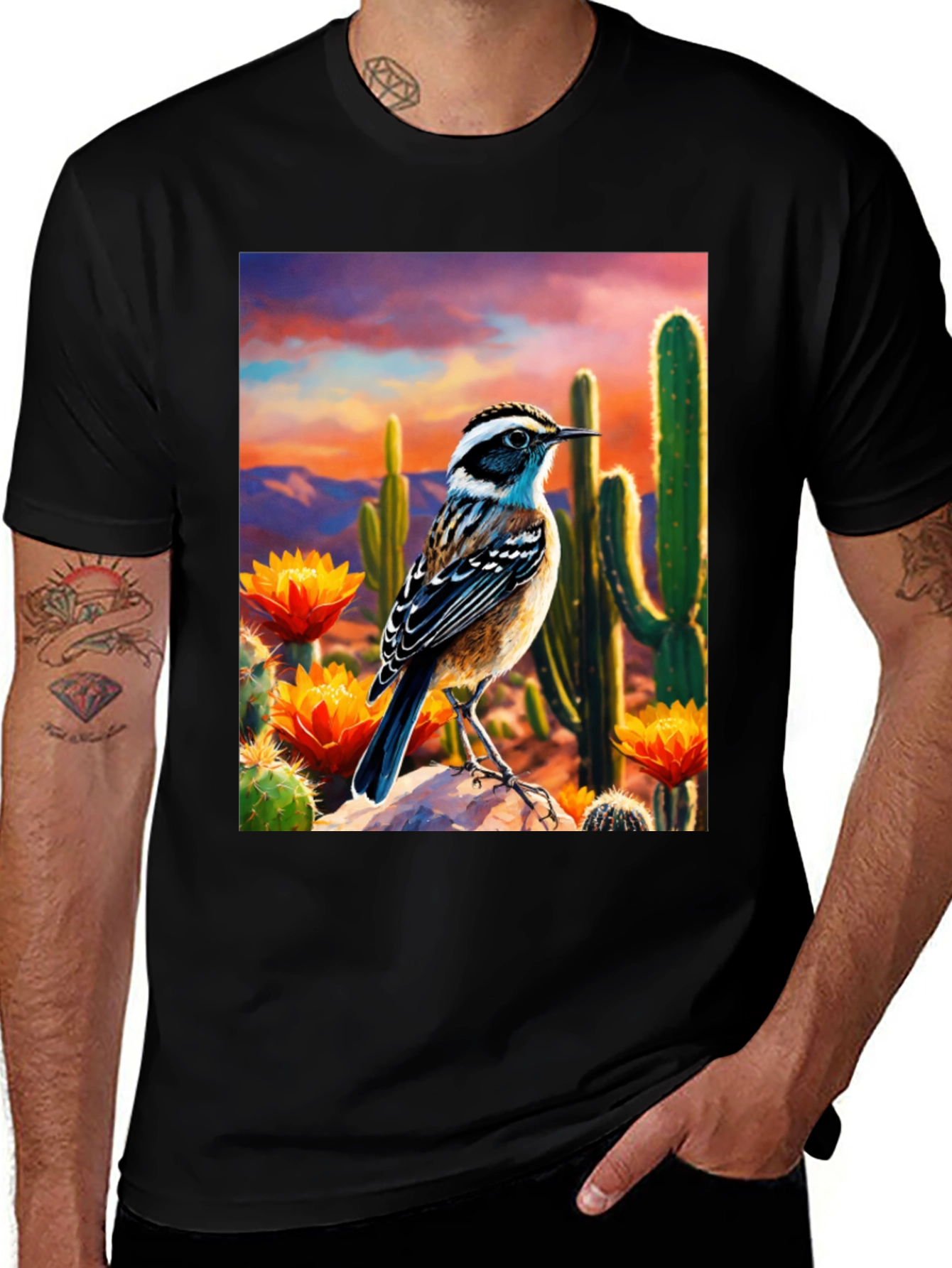 Variant 28 of Desert Bird T-Shirt - Artistic Graphic Tee