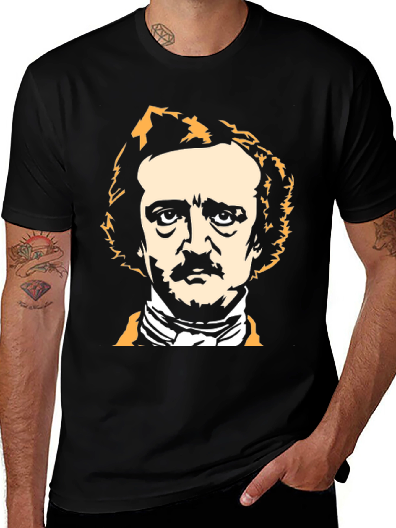 Edgar Allan Poe Graphic Tee - Raven Fan Shirt