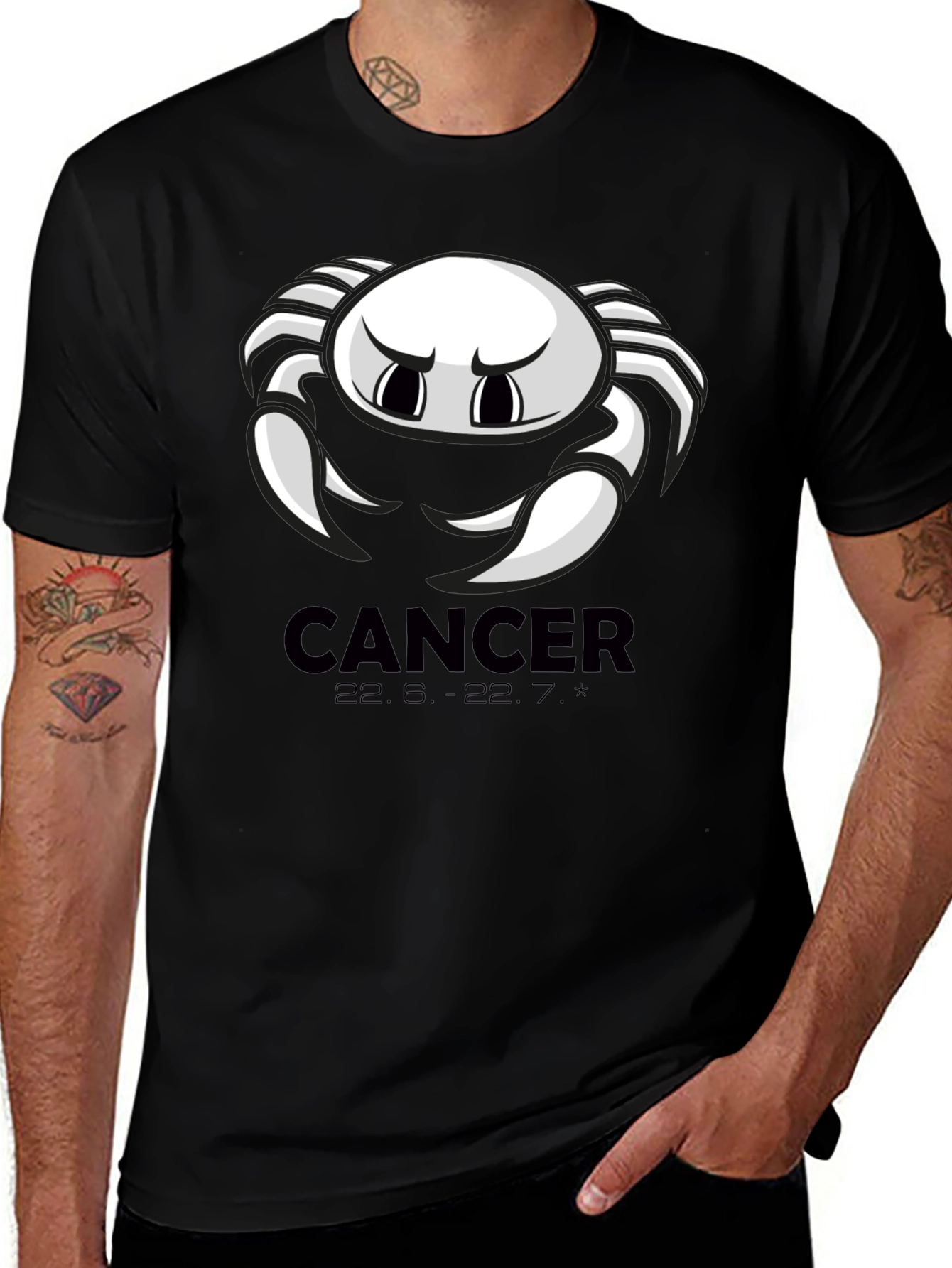 Cancer Zodiac Graphic Tee - June/July Birthday
