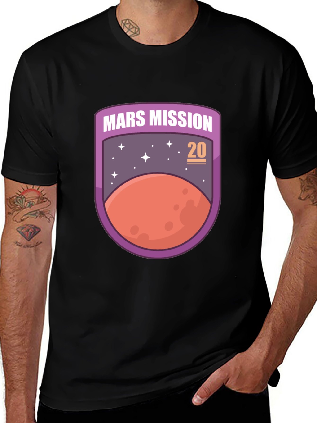 Mars Mission 20 Unisex T-Shirt Space Graphic Tee