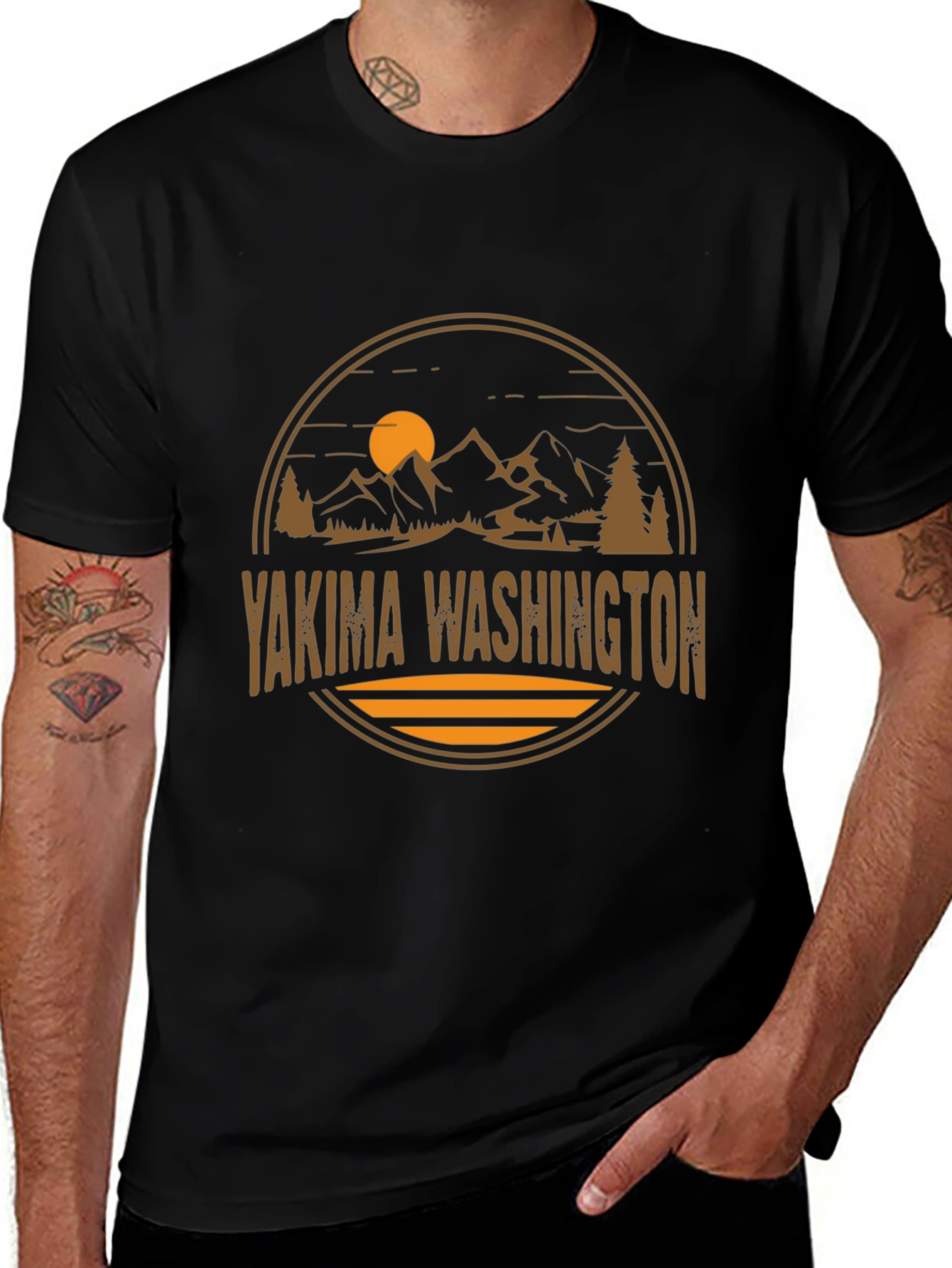 Yakima Washington Retro Graphic T-Shirt